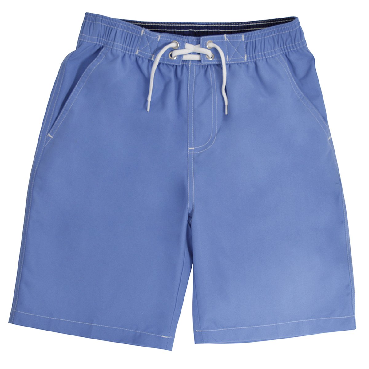 Tom Franks Boys Swim Shorts - Quick Dry Kids Swimwear for Ages 8-9 Years | Comfortable Blue Swimming Trunks for Beach, Pool & Summer Water Activities