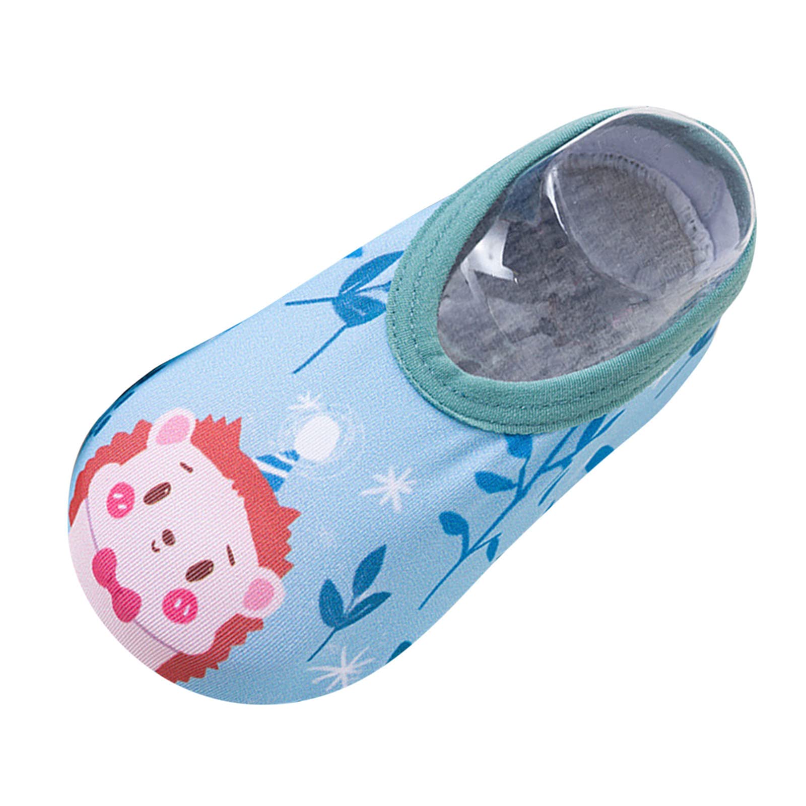 **Kelon Kids Water Shoes for Girls & Boys - Non-Slip Barefoot Aqua Socks with Cartoon Designs - Perfect for Beach, Pool, and Indoor Play**