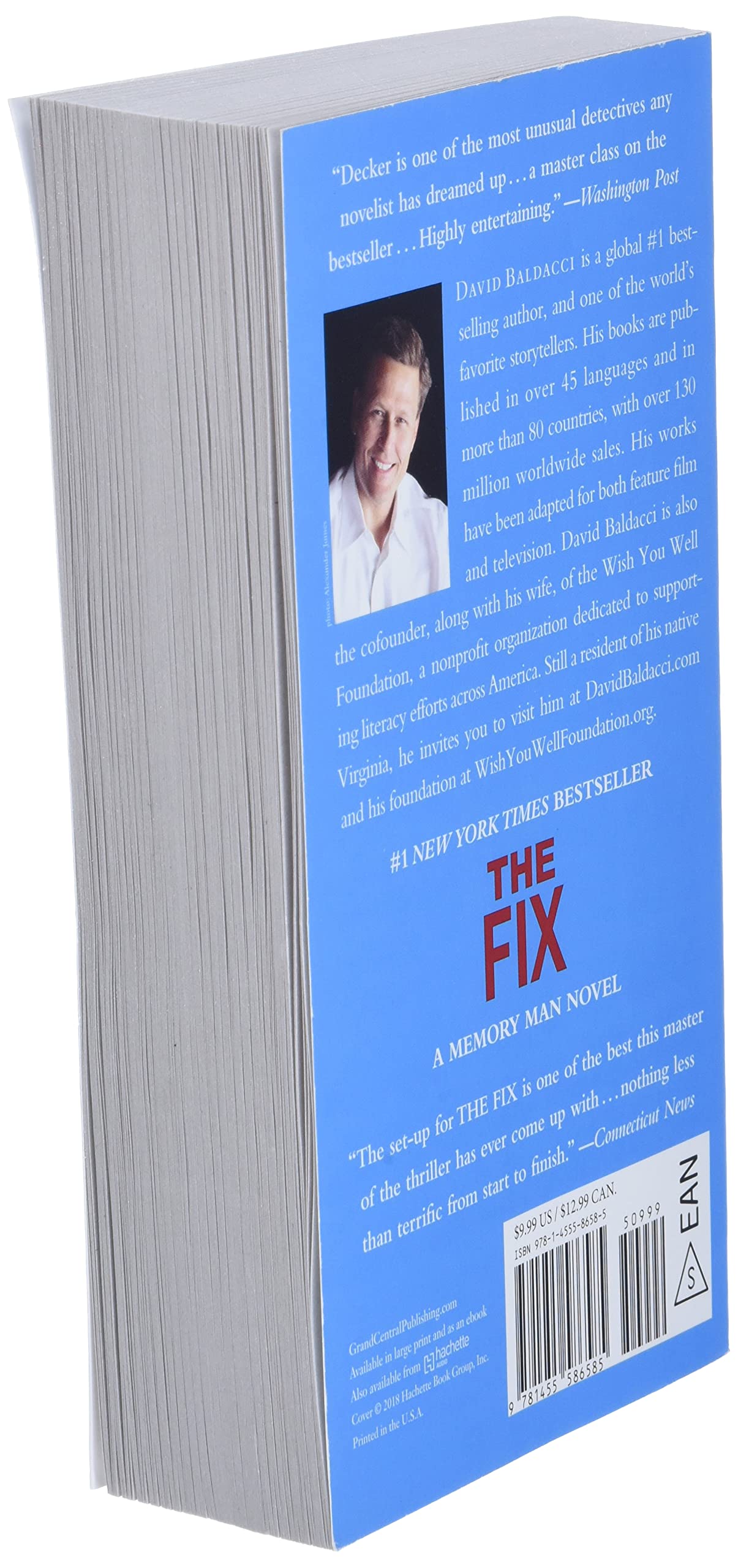 The Fix (Memory Man Series Book 3) - Crime Thriller Novel by David Baldacci | Perfect for Mystery Lovers & Book Club Discussions