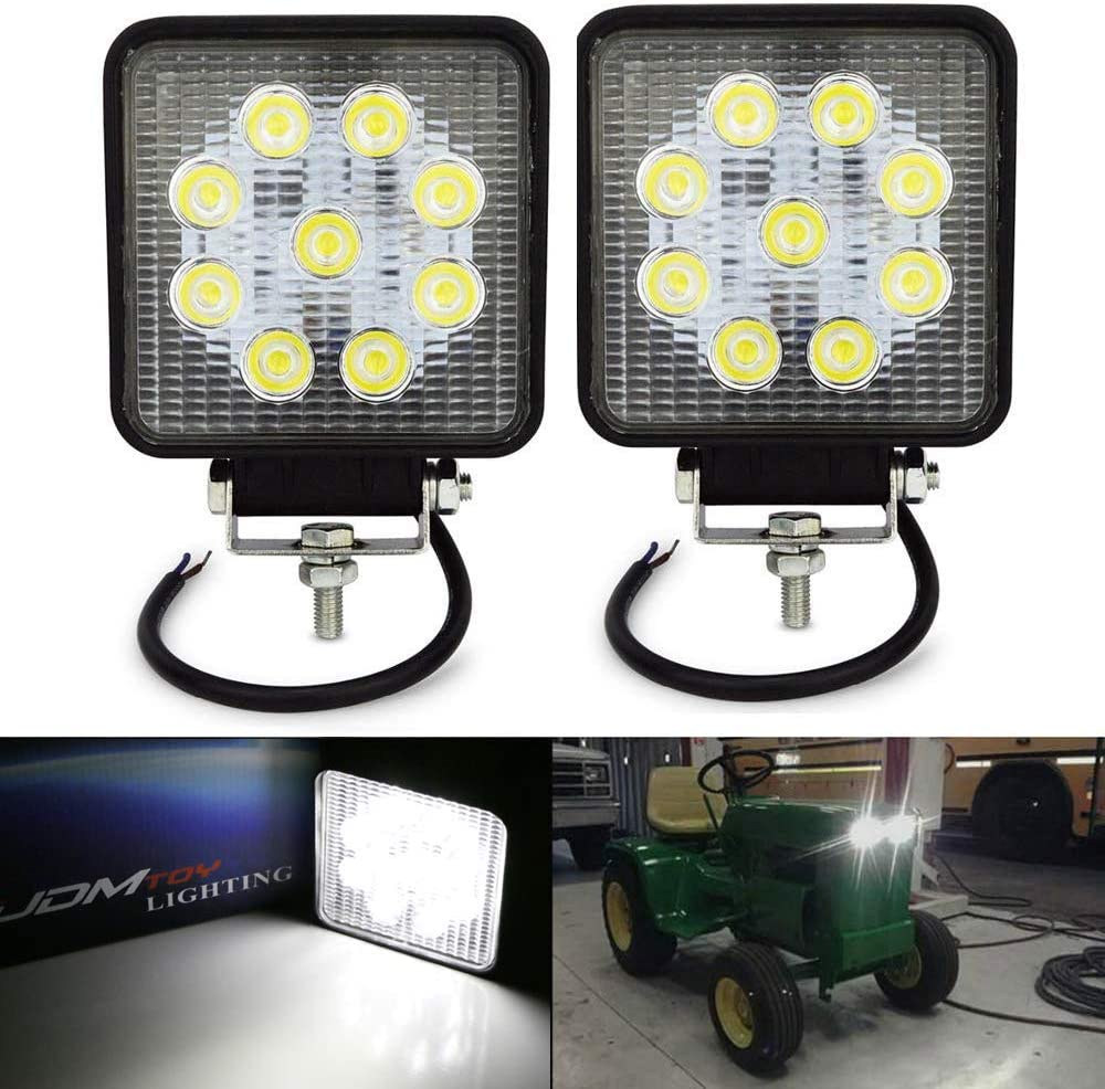 27W 2300 Lumens High Power LED Work Light for SUV, 4x4 Truck, Tractor & Boat - Waterproof Off-Road Lighting for Camping, Construction & Emergency Use
