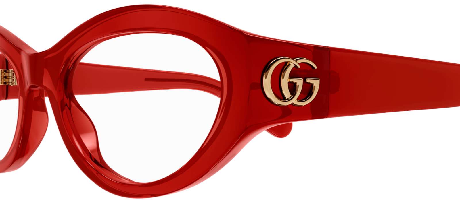 Gucci GG1405O 003 Red Cat Eye Women's Eyeglasses - Fashionable Designer Sunglasses for Women, UV Protection, Perfect for Outdoor Activities & Everyday Wear