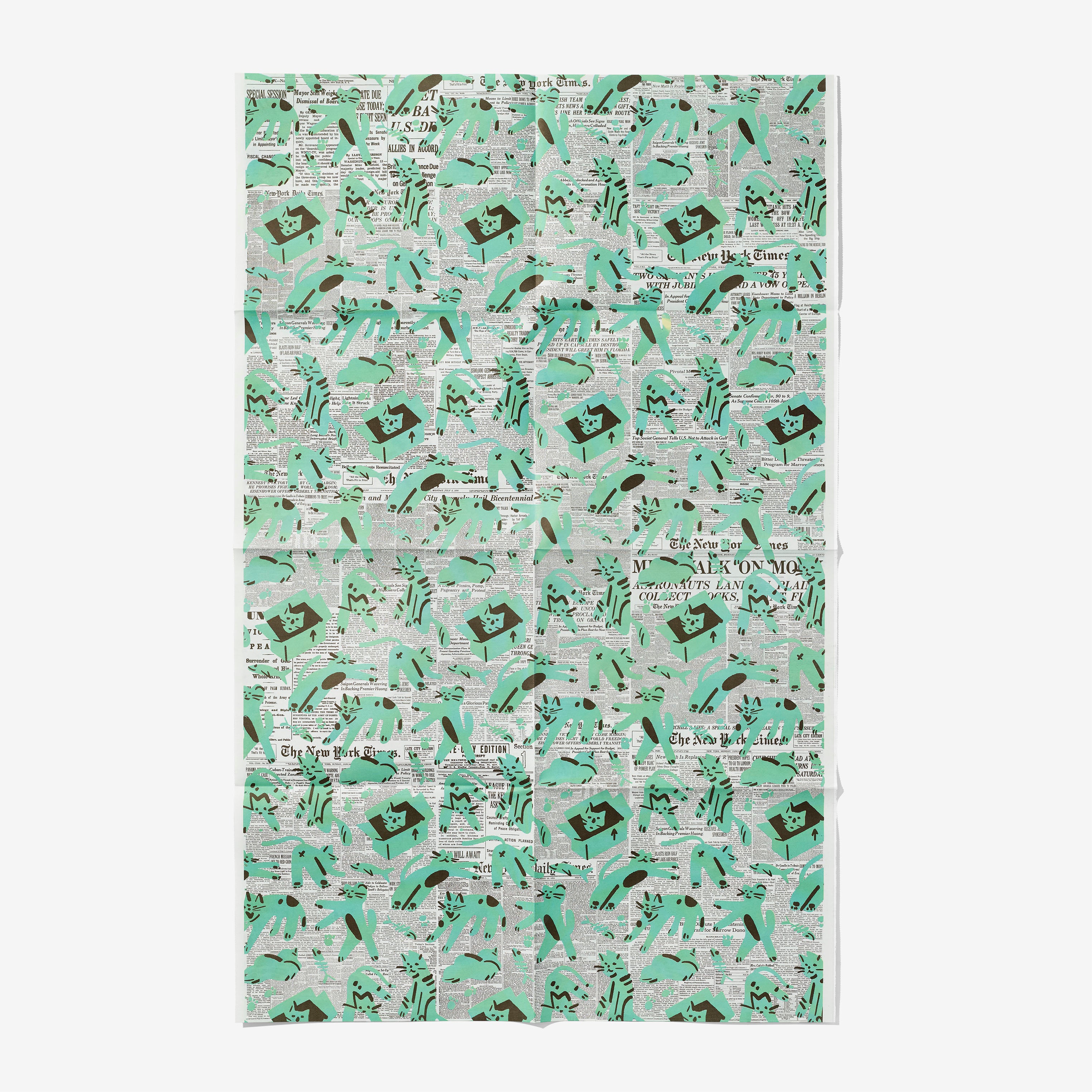 Premium Cat-Themed Wrapping Paper for Gifts - Cute Feline Design for Birthday, Christmas & Party Presents - Perfect for Cat Lovers & Pet Owners