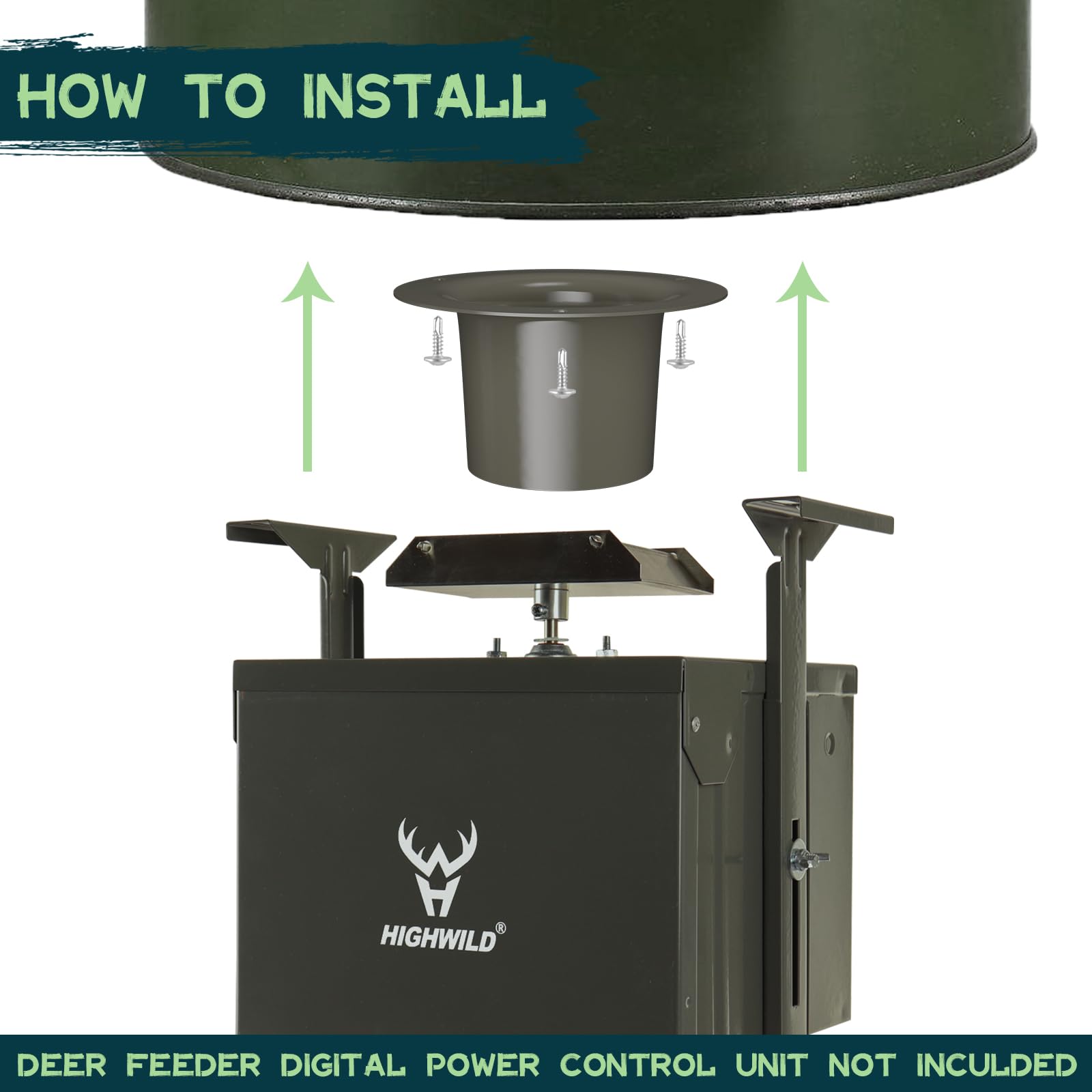 Highwild 12V Deer Feeder Replacement Funnel - 2.5