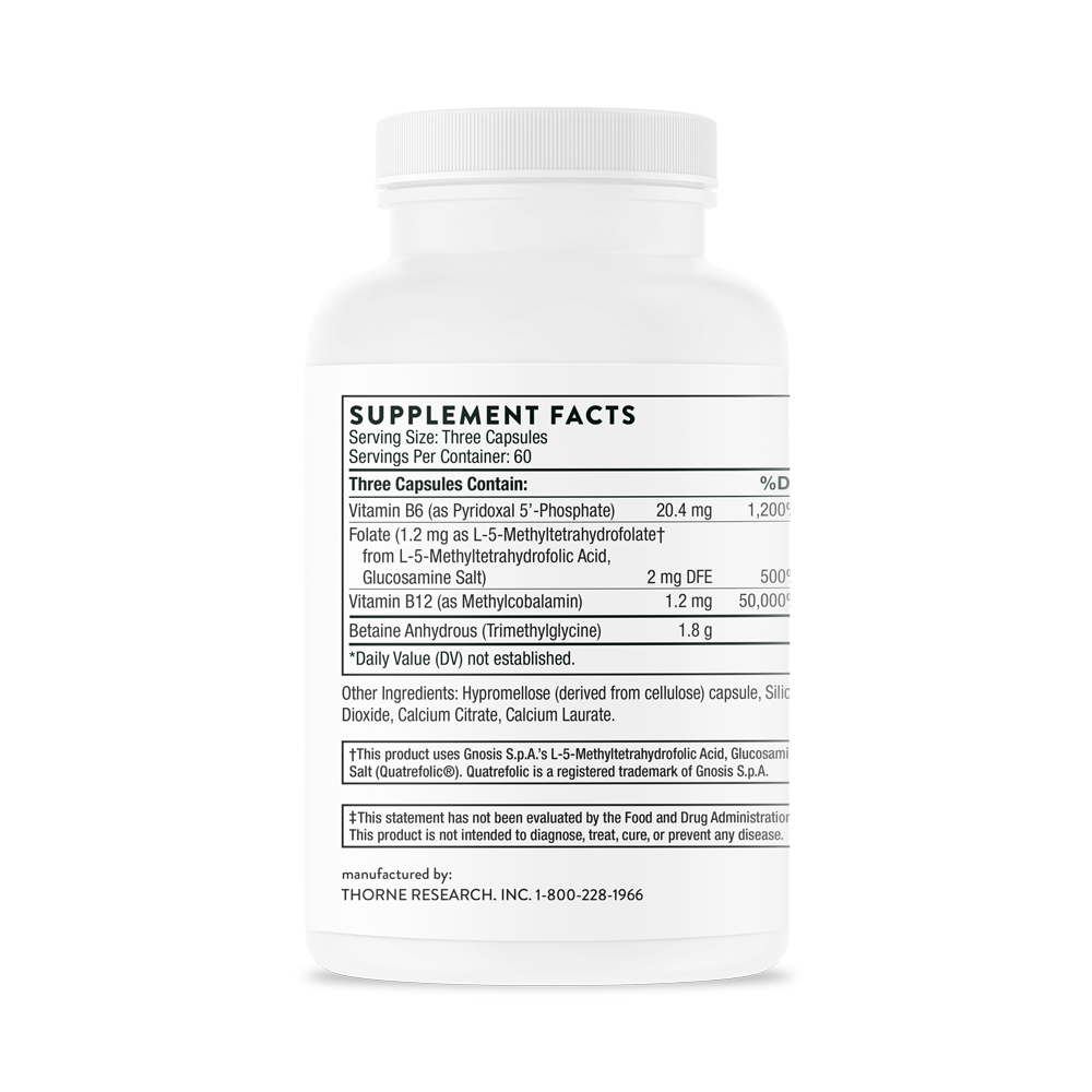 Thorne Methyl Guard Plus (SF787) - Advanced Methylation Support Supplement for Optimal Health & Wellness - Supports Heart, Brain & Detox Functions - Perfect for Daily Wellness & Active Lifestyles