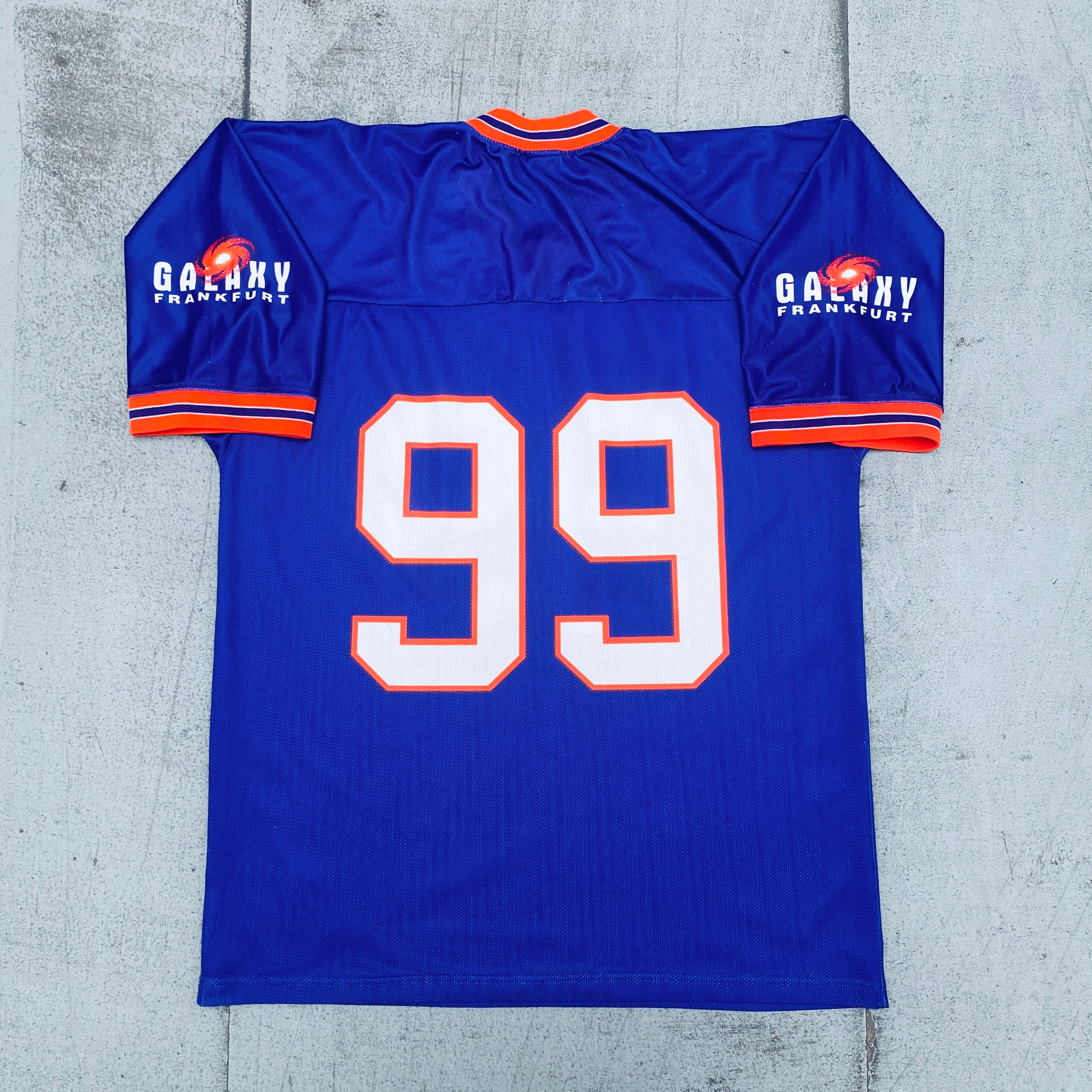 Frankfurt Galaxy No. 99 Champion Jersey - XXL Size, Authentic NFL Europe Football Jersey for Fans & Collectors - Perfect for Game Day, Tailgating, and Sports Memorabilia Display