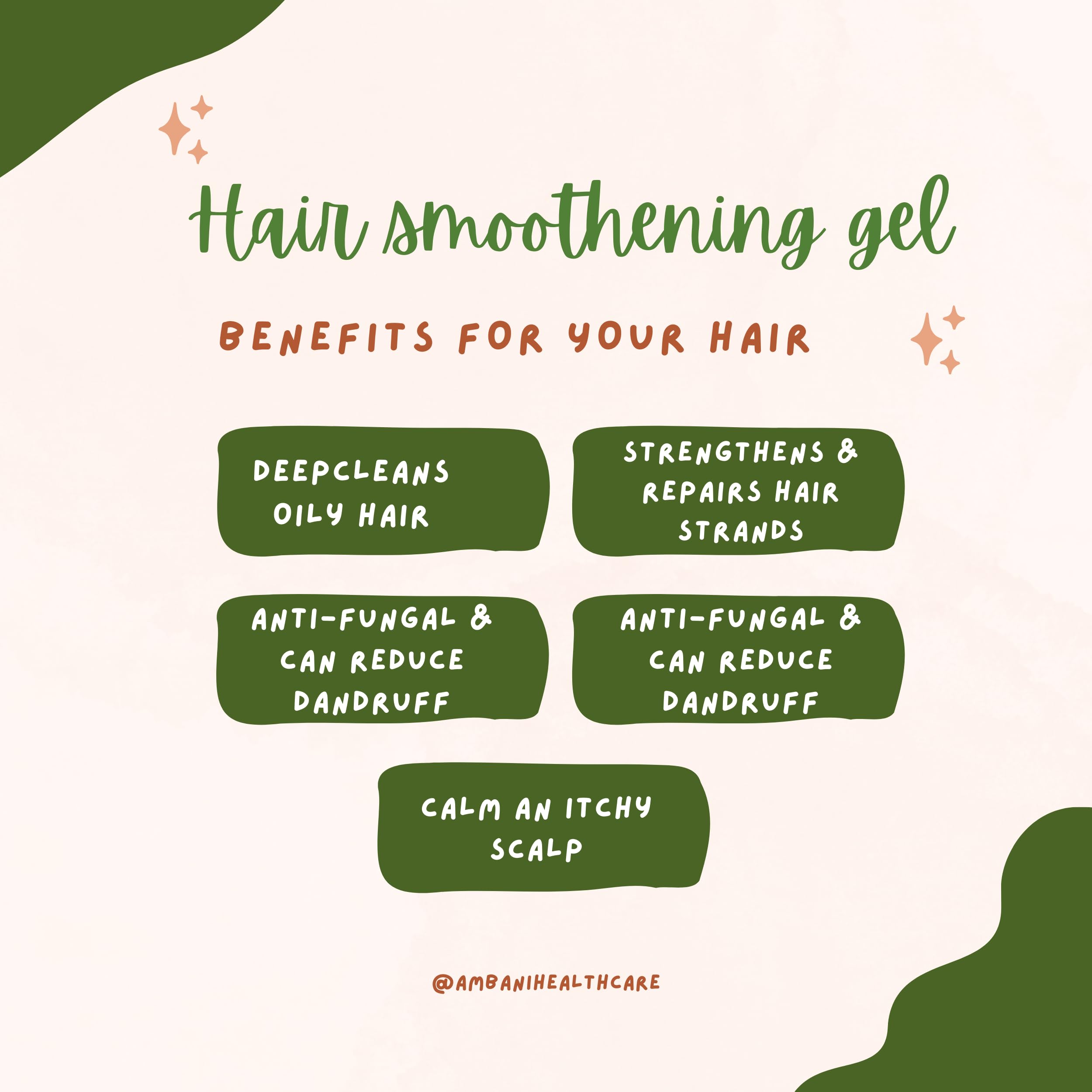 AMBANI HEALTH CARE Hair Smoothing Gel - Controls Hair Damage, Improves Conditioning - Non-Sticky, Non-Greasy Formula for Strong, Tangle-Free & Frizz-Free Hair - Styling Spray for Women & Men (100g) - Perfect for Daily Use, Salon Styling & Heat Protection