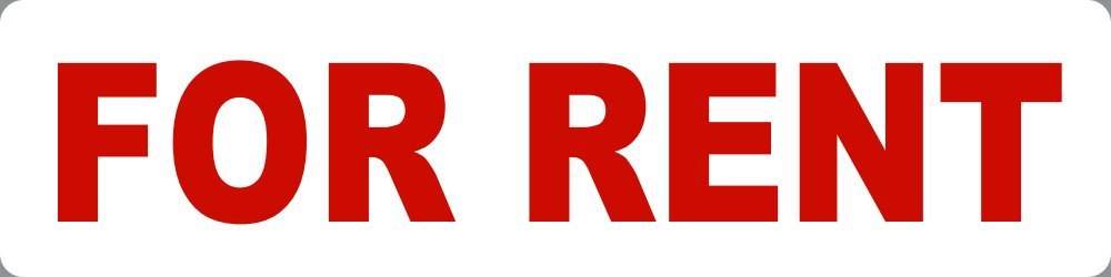 6x24 Inch Double-Sided Aluminum Sign Rider for Rent - Perfect for Real Estate & Business Ads
