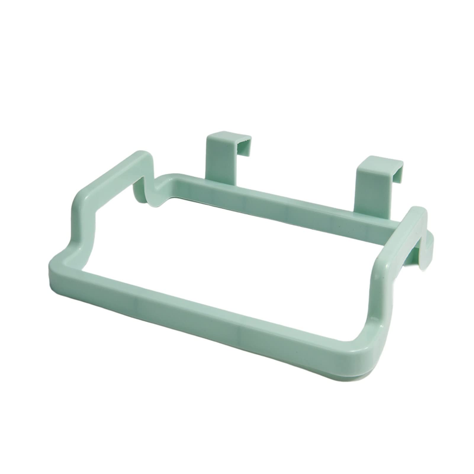 Portable Hanging Trash Bag Holder - Green Kitchen Trash Can Rack for Cabinet, Countertop & Outdoor Use - Space-Saving Garbage Storage Solution for Home, RV & Camping