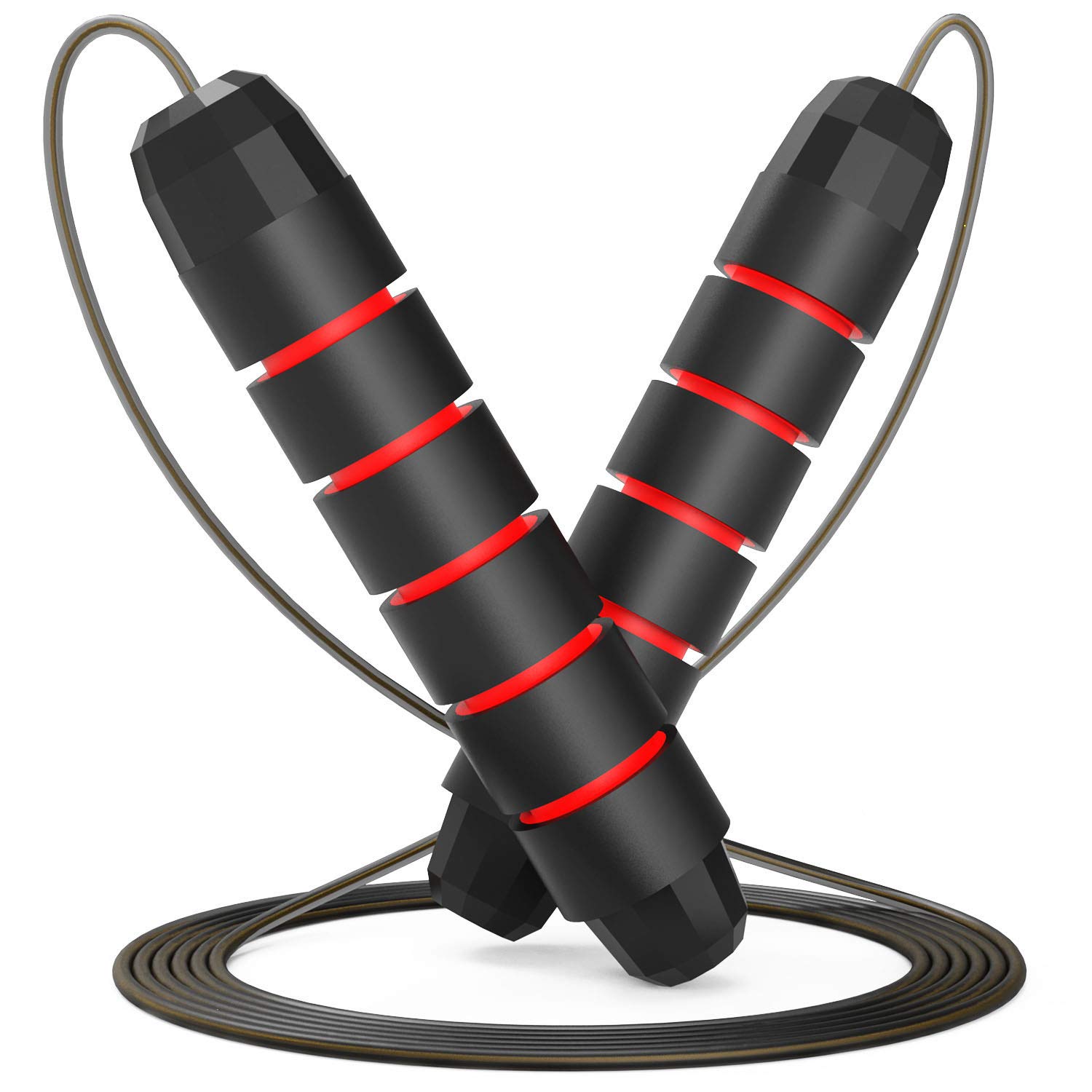 Viajero Tangle-Free Ball Bearing Jump Rope - High-Speed Steel Cable Skipping Rope for CrossFit, Fitness & Home Workouts | Adjustable Length with Comfort Foam Handles for Women, Men & Kids | Perfect for Cardio Training, Weight Loss & Boxing Exercises