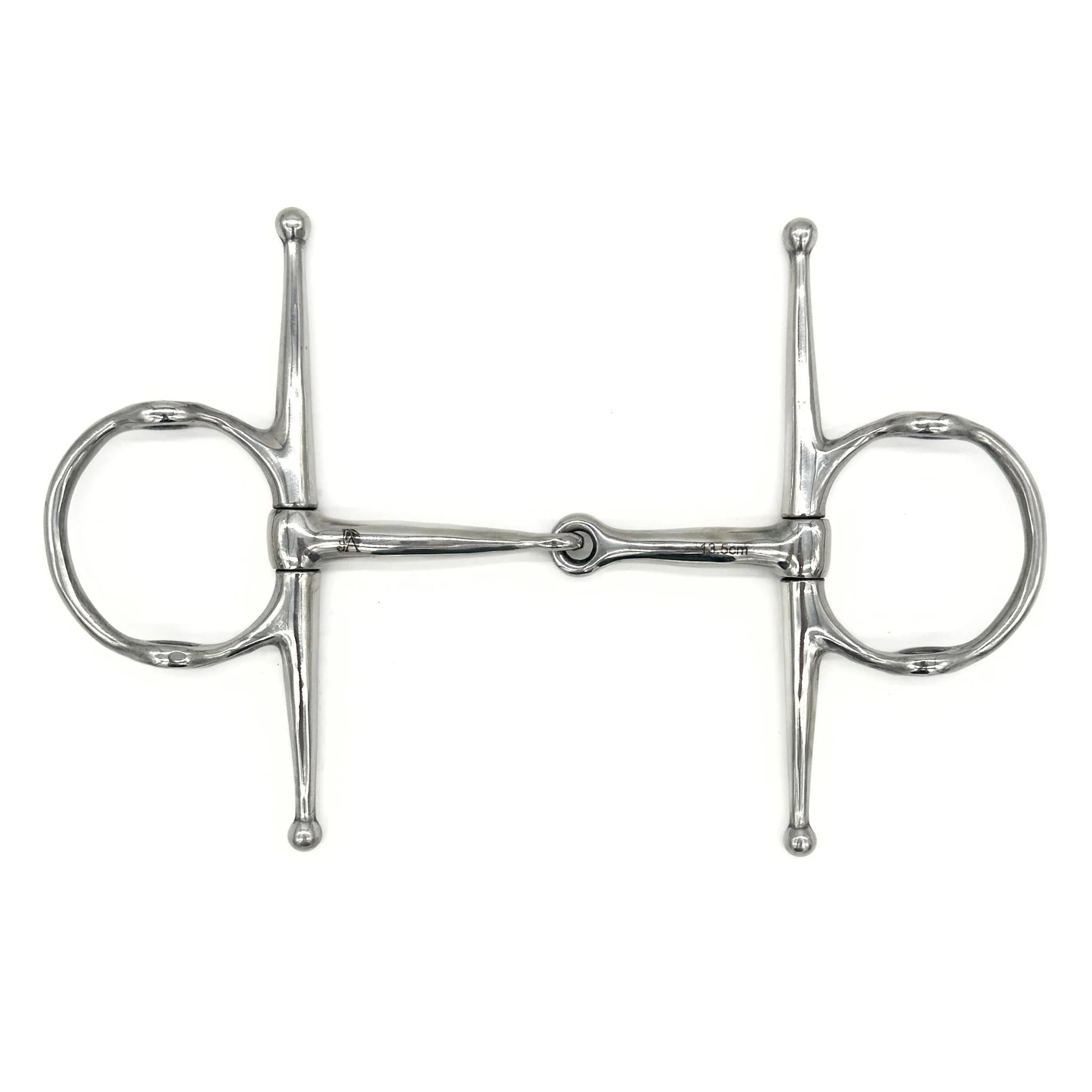 Jake Adams Single Joint Stainless Steel Nelson Gag Bit - Durable Horse Training Equipment for Western & English Riding, Dressage & Show Jumping
