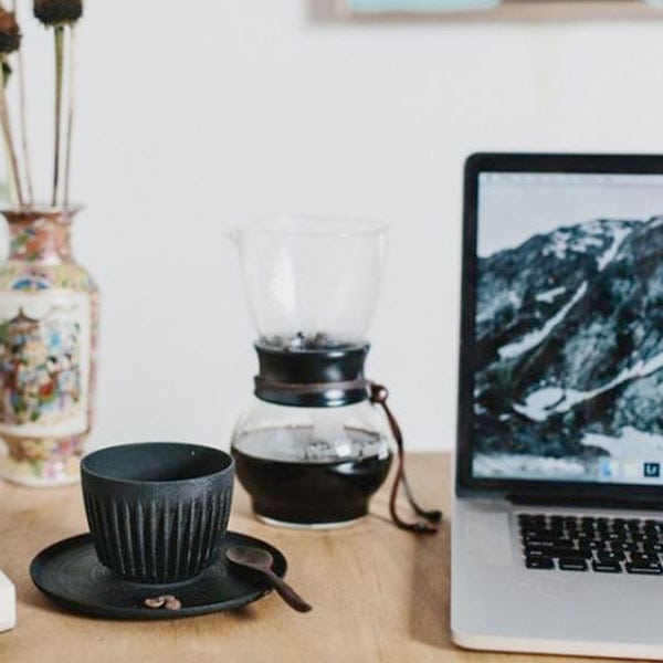 Huskee Reusable Charcoal Coffee Cup with Lid - Eco-Friendly Travel Mug for Hot & Cold Beverages - Perfect for Camping, Office, and Daily Commute