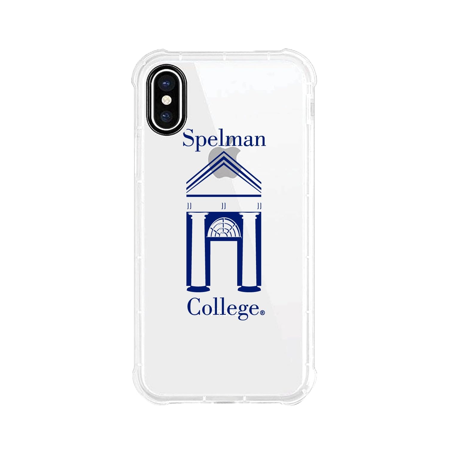 OTM Essentials Durable Phone Case for iPhone 13 Pro Max - Shockproof Tough Edge Protection, Classic White Design | Perfect for College Students at Spelman & Everyday Use