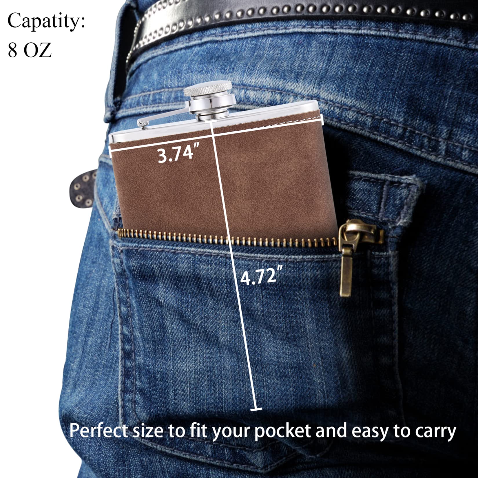 Personalized Stainless Steel Hip Flask Set of 9 - Custom Engraved 304 Steel Wedding Flasks for Groomsmen, Best Man & Father of the Bride - Perfect for Bachelor Parties, Weddings & Special Occasions