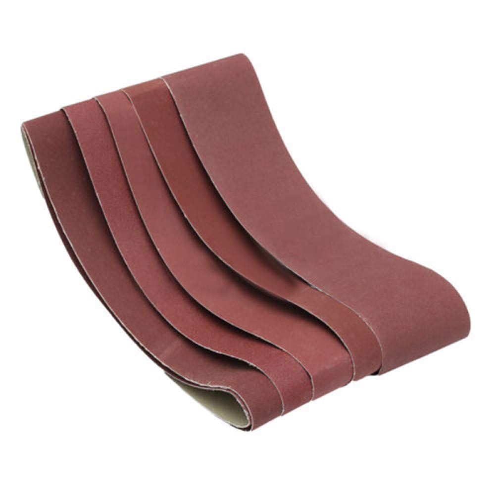 6Pcs/Set 915x100mm Sanding Belts 80-400 Grits - Sandpaper Abrasive Bands for Sander, Grinding & Polishing Tools - Woodworking, Metalworking & DIY Projects