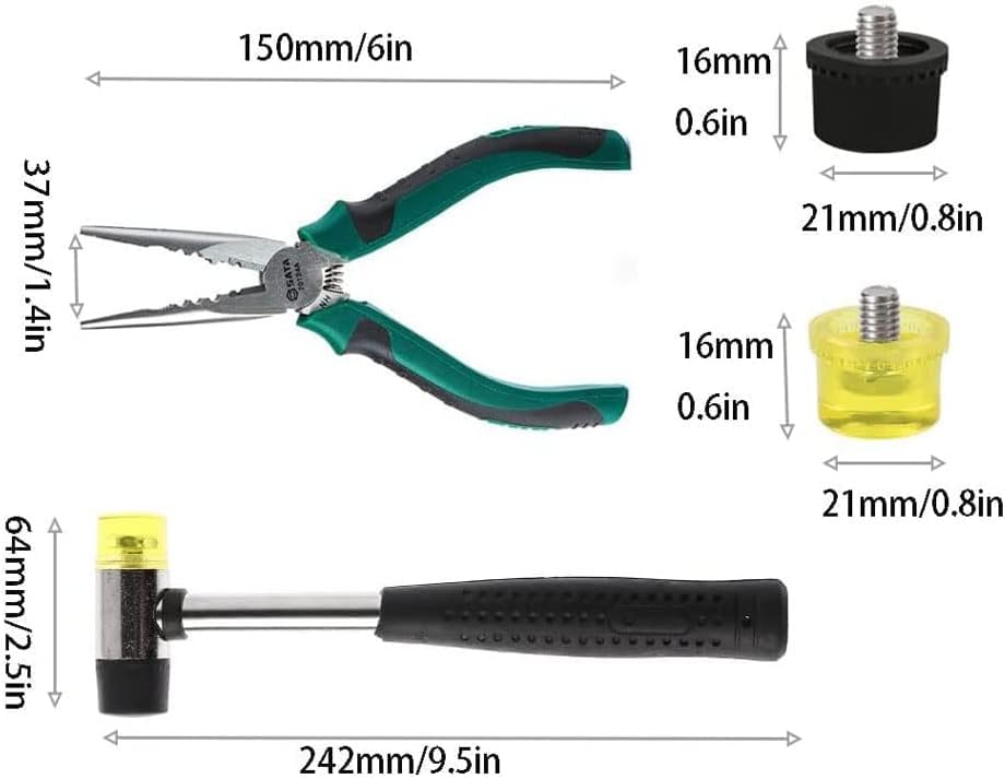 Decorative Upholstery Tacks & Nailhead Trim Kit - Premium Furniture Tacks for Sofa, Chair, Bed & Home Decor - DIY Upholstery Tools for Professional & Home Use - Perfect for Furniture Restoration & Custom Design Projects