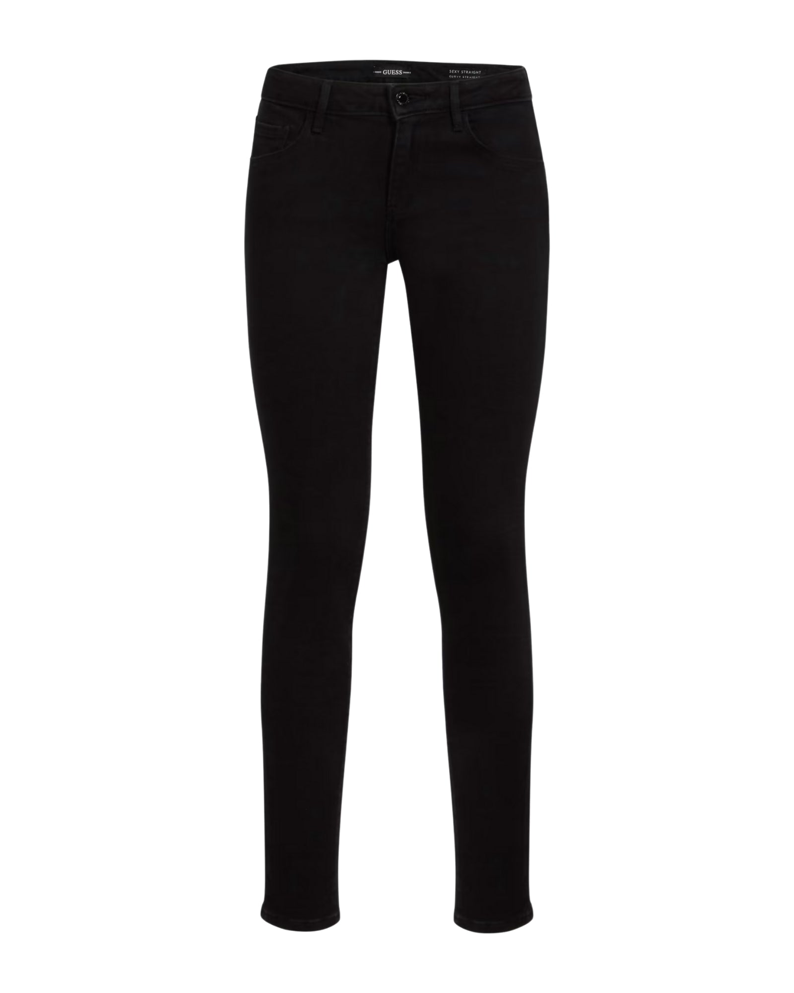 Annette Skinny Mid Rise Jeans for Women - Carrie Black Stretch Denim Pants | Perfect for Casual Wear, Office & Night Out