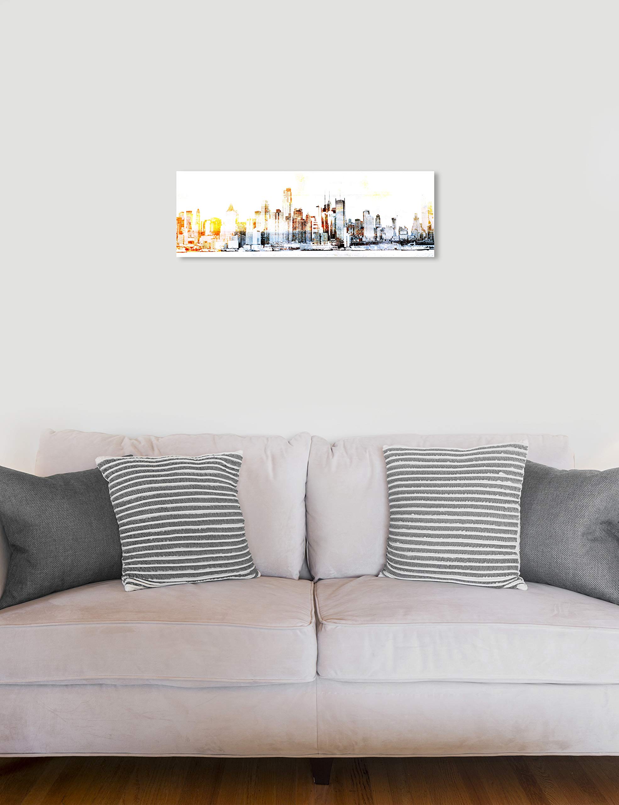Oliver Gal Artist Co. New York Lights Canvas Wall Art Print - 30x36 Inch City Skyline Home Decor in Black & Yellow - Perfect for Living Room, Bedroom & Office Décor