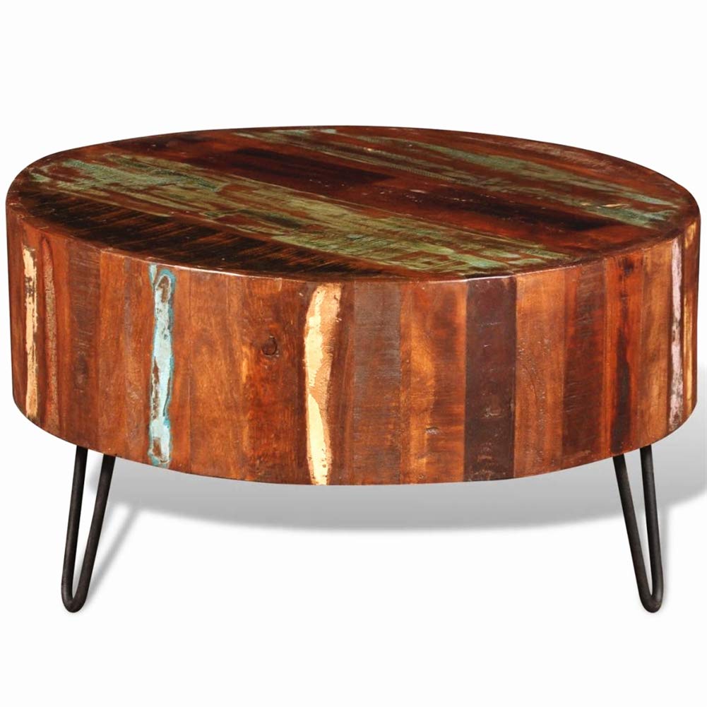 Reclaimed Wood Coffee Table - Solid Living Room Decor for Home & Office