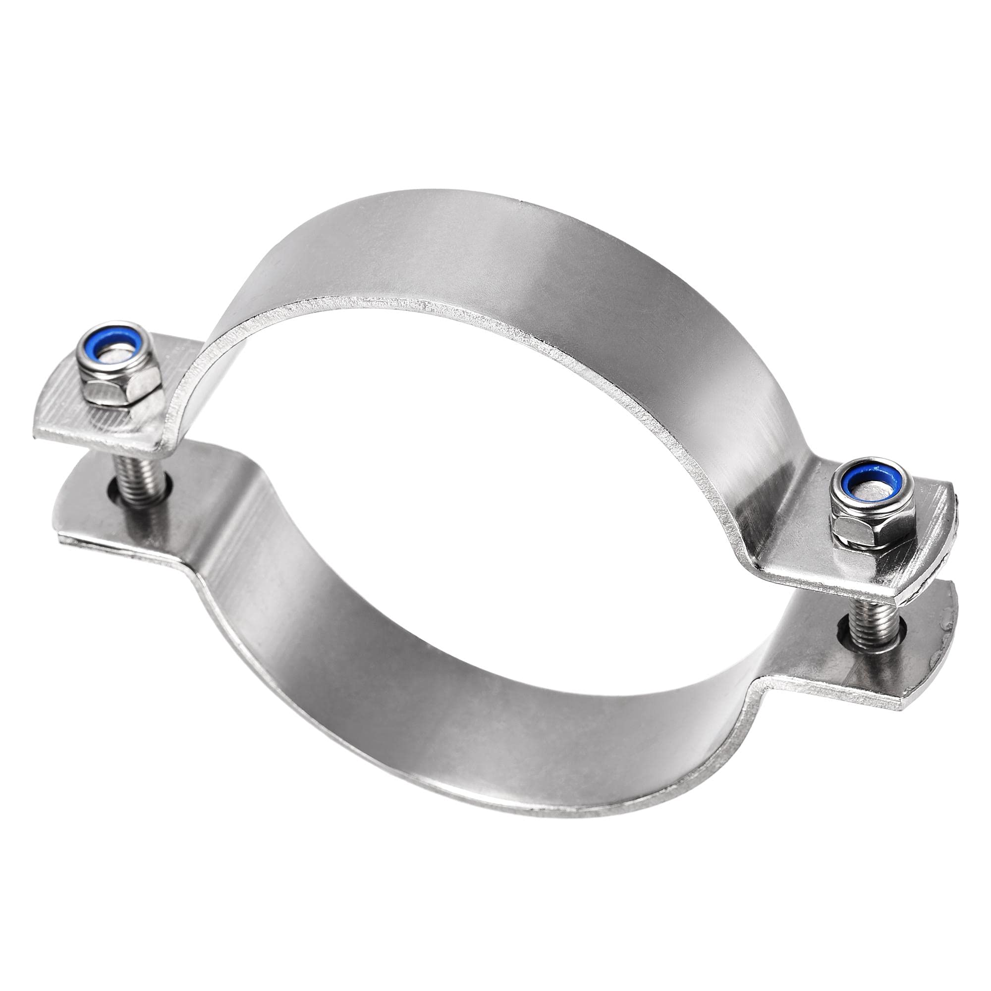 uxcell 304 Stainless Steel Pipe Bracket Clamp - Wall & Ceiling Mount Support for 97mm Pipes | Plumbing, HVAC & Industrial Pipe Installation
