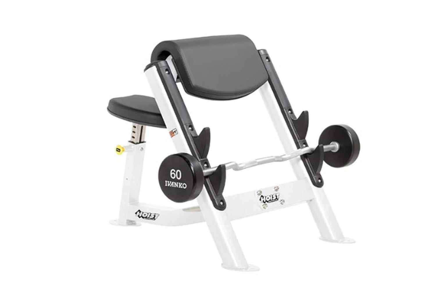Hoist CF 3550 Preacher Curl Bench - Adjustable Strength Training Equipment for Biceps Workouts | Home Gym & Commercial Use