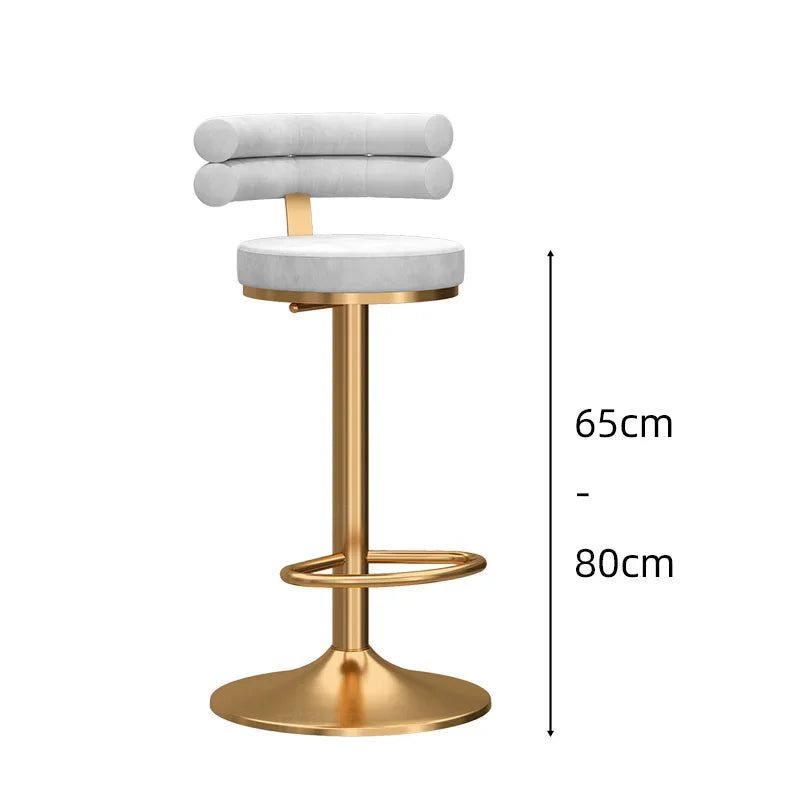 Swivel Bar Stool with Adjustable Height - Modern Kitchen & Dining Counter Stool for Home, Bar, or Restaurant Use