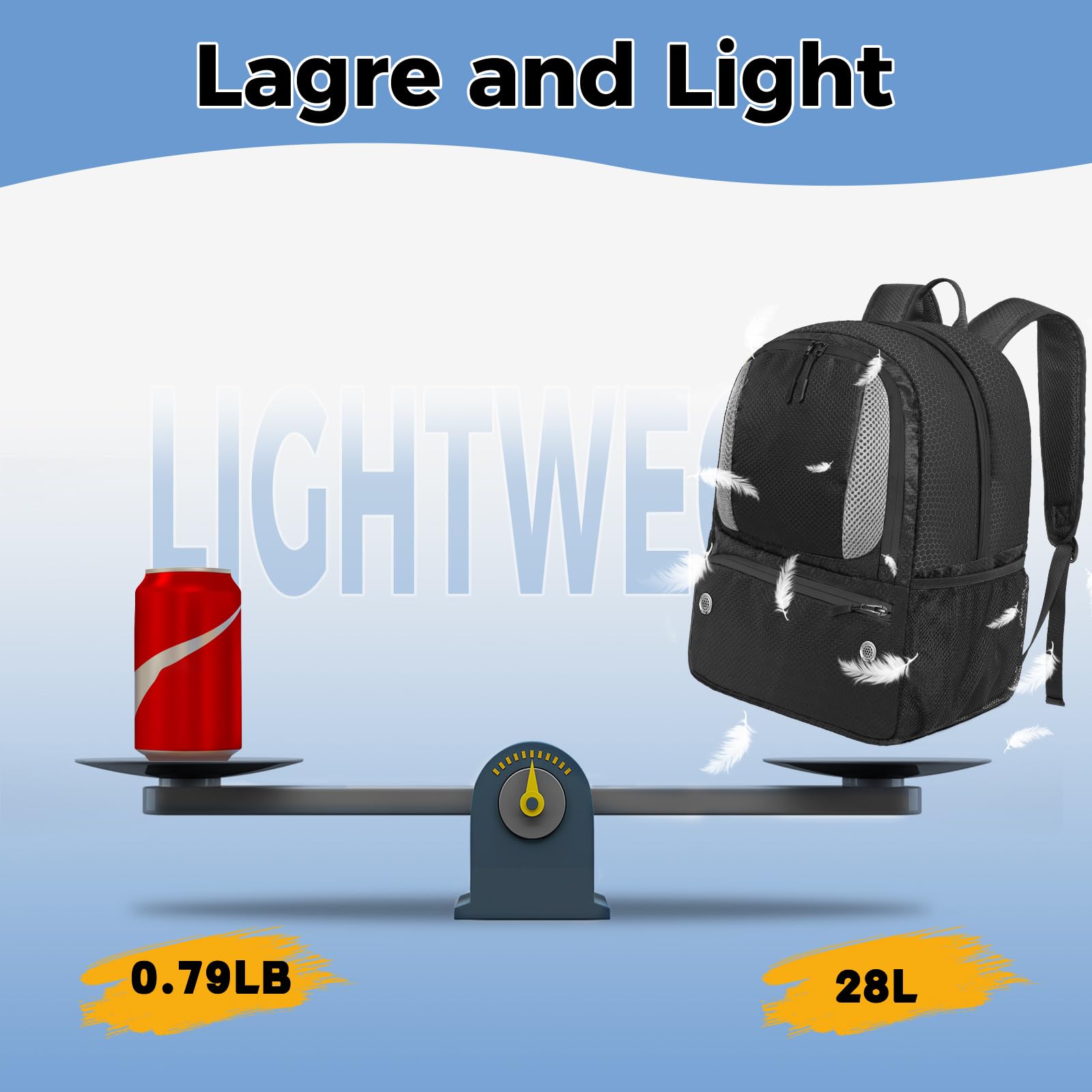 YOREPEK Basketball Backpack with Ball Holder & Shoe Compartment - Perfect for Sports Training & Gym