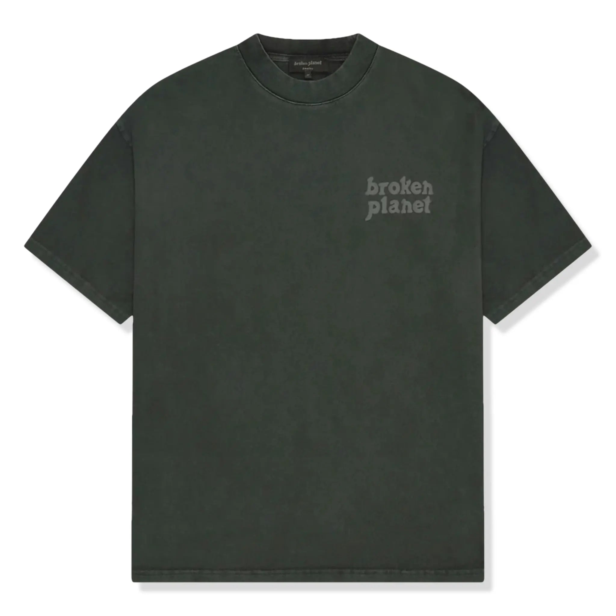 Broken Planet Basics Washed Soot Black T-Shirt for Men | Soft Cotton Casual Tee for Streetwear & Everyday Outfits