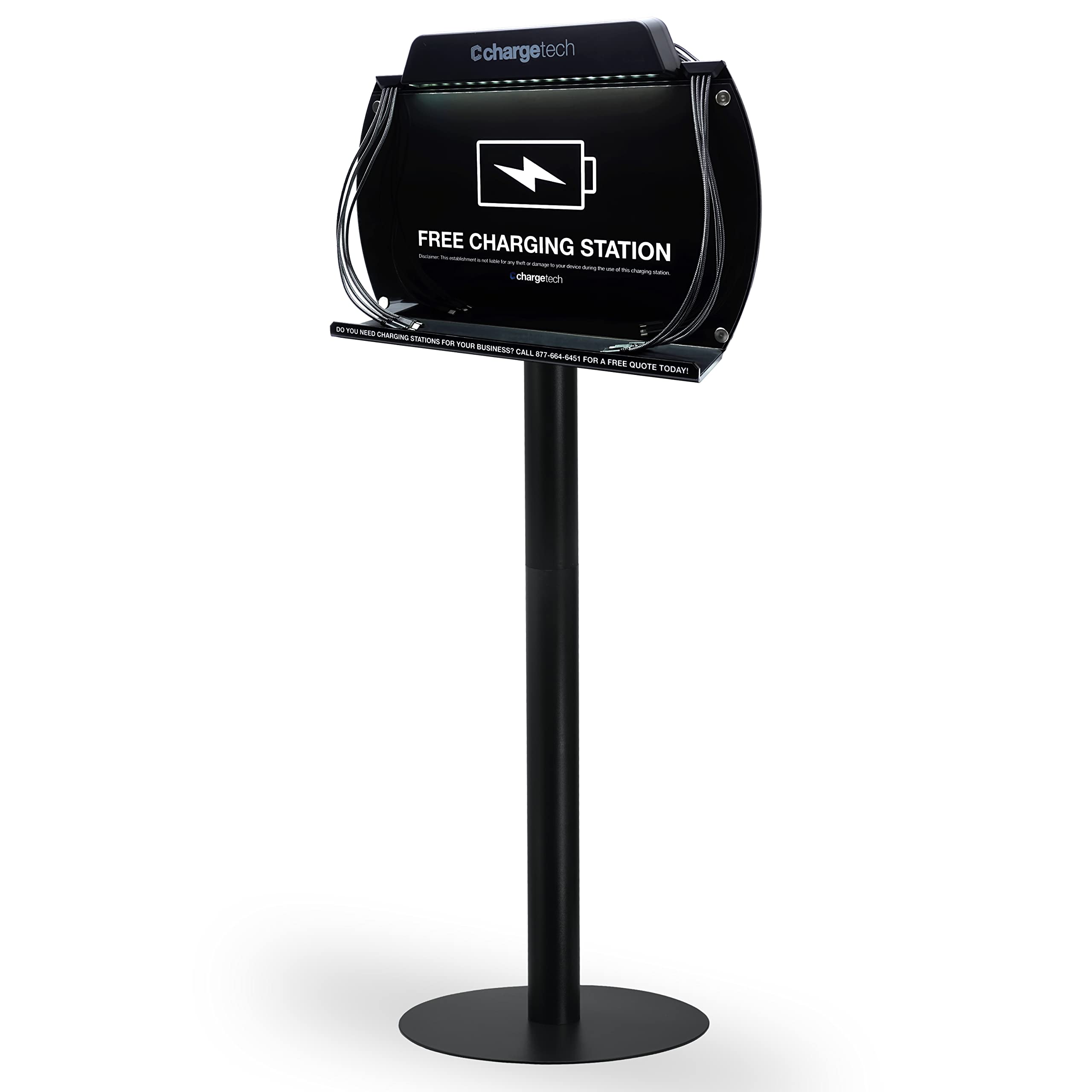 Chargetech S9 8-Device Charging Station for iPhone, iPad, Android - Home & Office Use