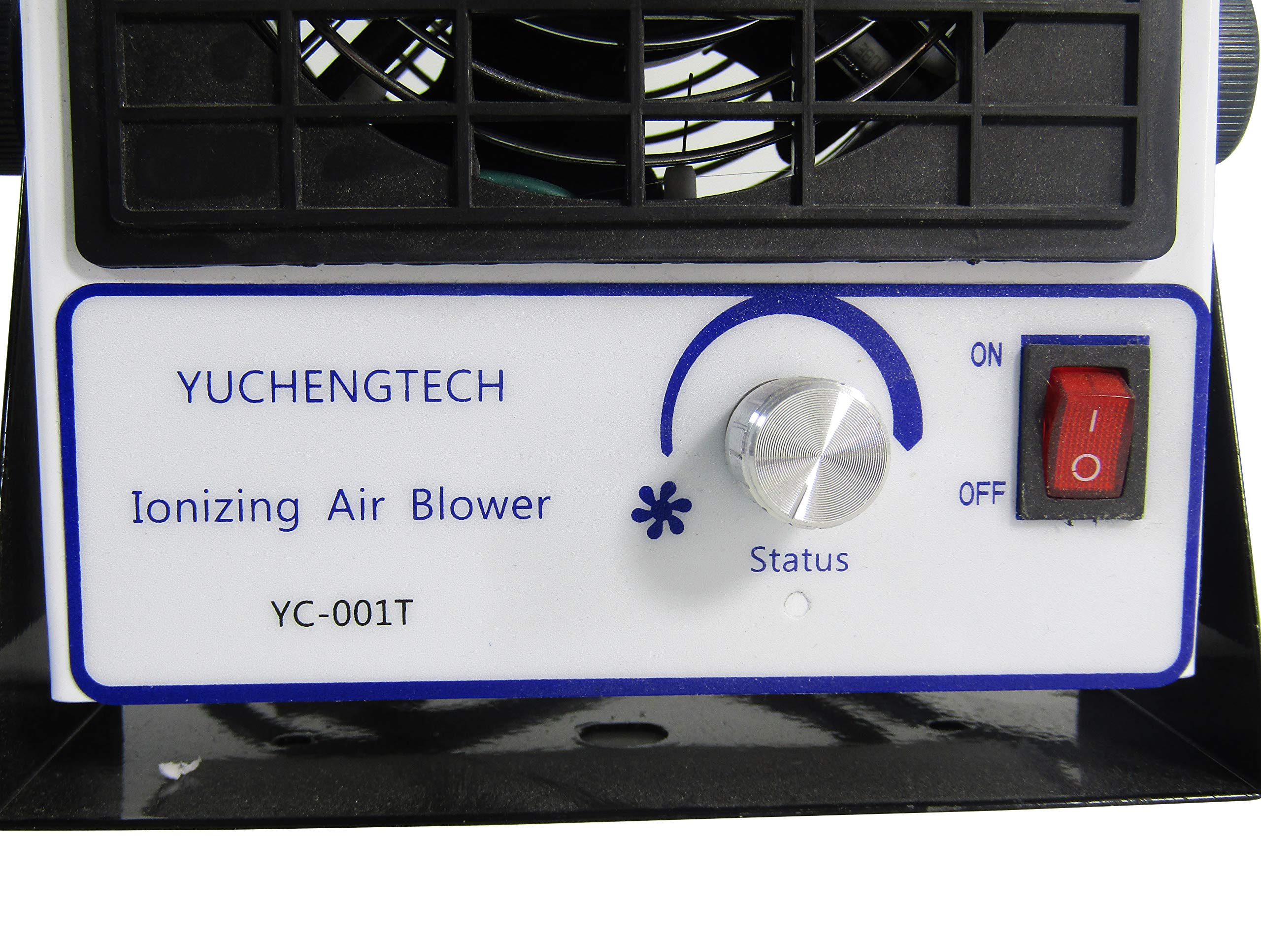 YUCHENGTECH 220V Powerful Ionizing Air Blower - Benchtop Static Eliminator Fan for Electronics, PCB Assembly & Clean Room Use | ESD Safe Ionizer for Dust Removal & Static Control