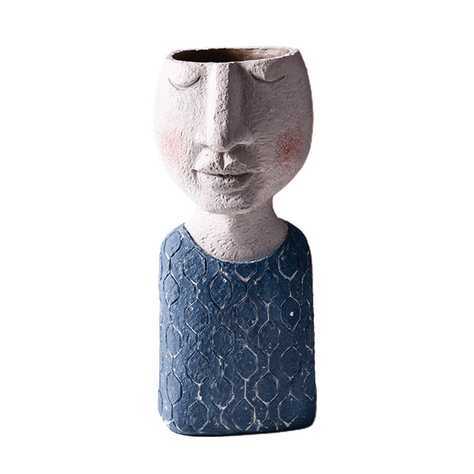 Ceramic Vase for Plants - Elegant Home Decor Flower Pot for Living Room, Office Desk, Dining Table | Perfect for Succulents, Flowers & Indoor Plants