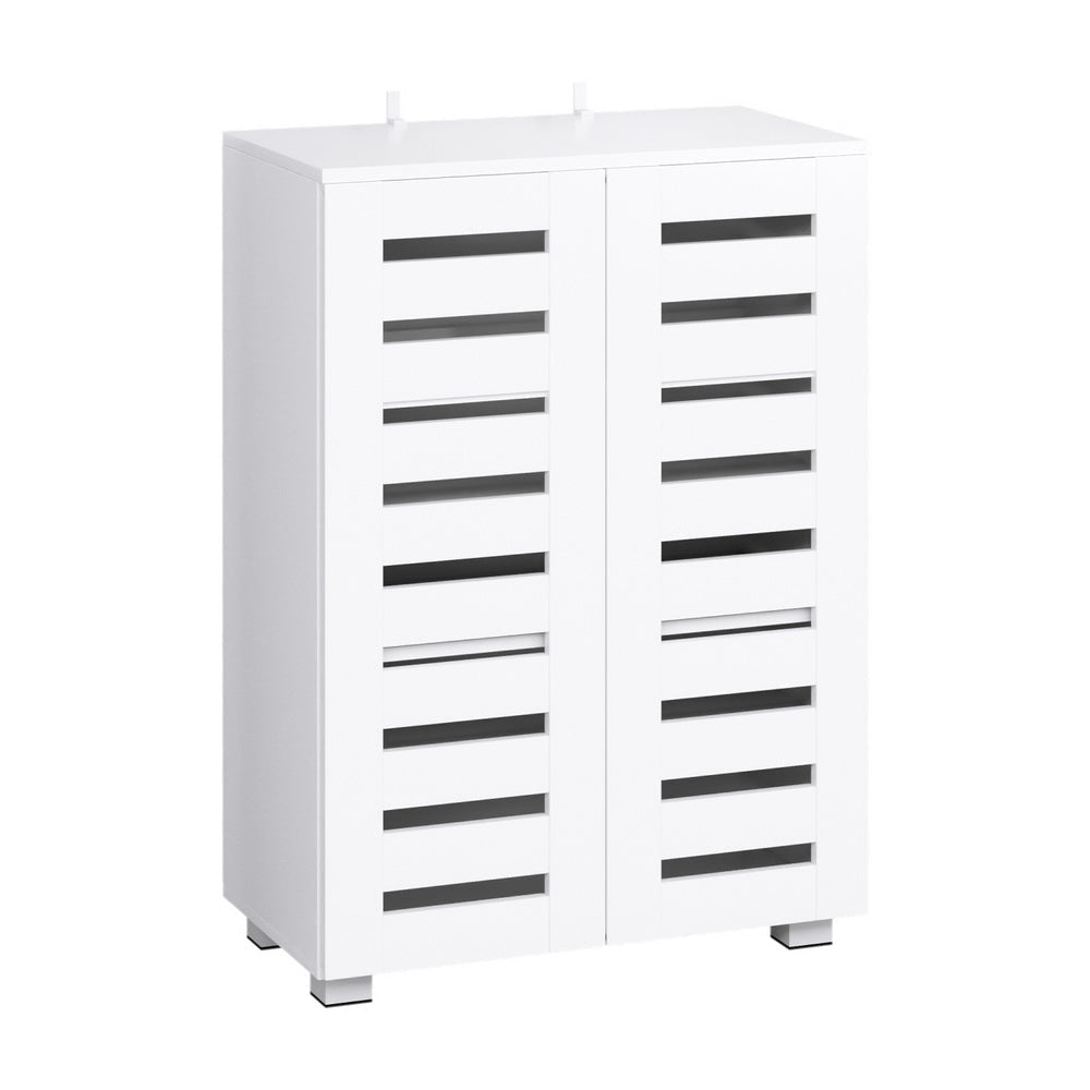 Artiss 5-Tier Shoe Cabinet - Holds 20 Pairs of Shoes, White Alster Finish - Perfect for Entryway, Closet & Bedroom Organization