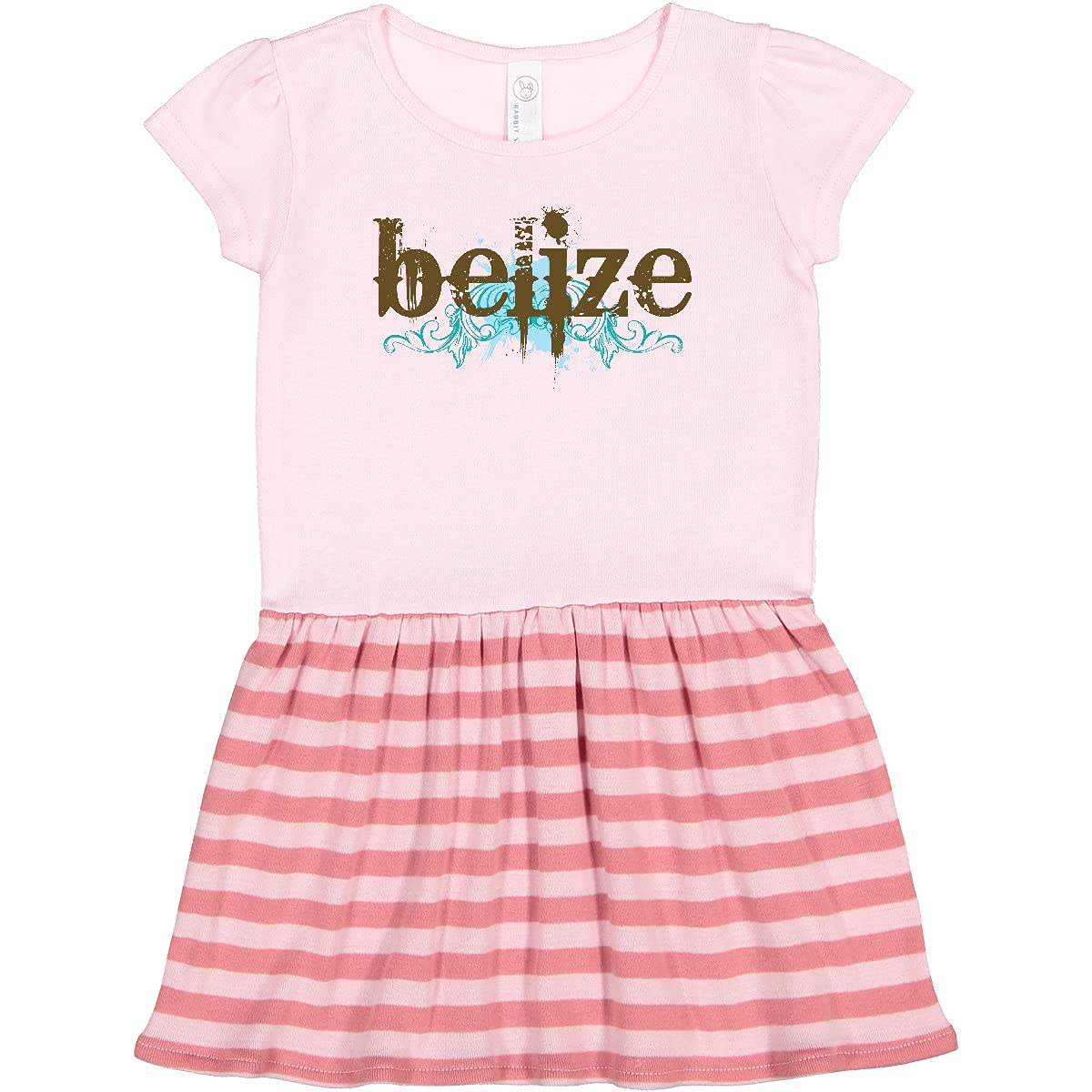 Inktastic Belize Country Grunge Style Toddler Dress - Cute Casual Outfit for Girls, Travel, Vacation & Everyday Wear