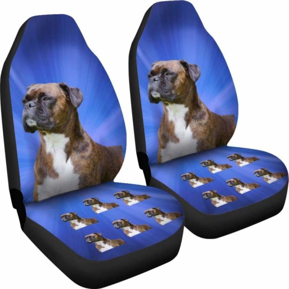 Premium Brindle Boxer Car Seat Covers - Durable & Stylish Protection for Pets (Model 102918) | Perfect for Road Trips & Daily Commutes