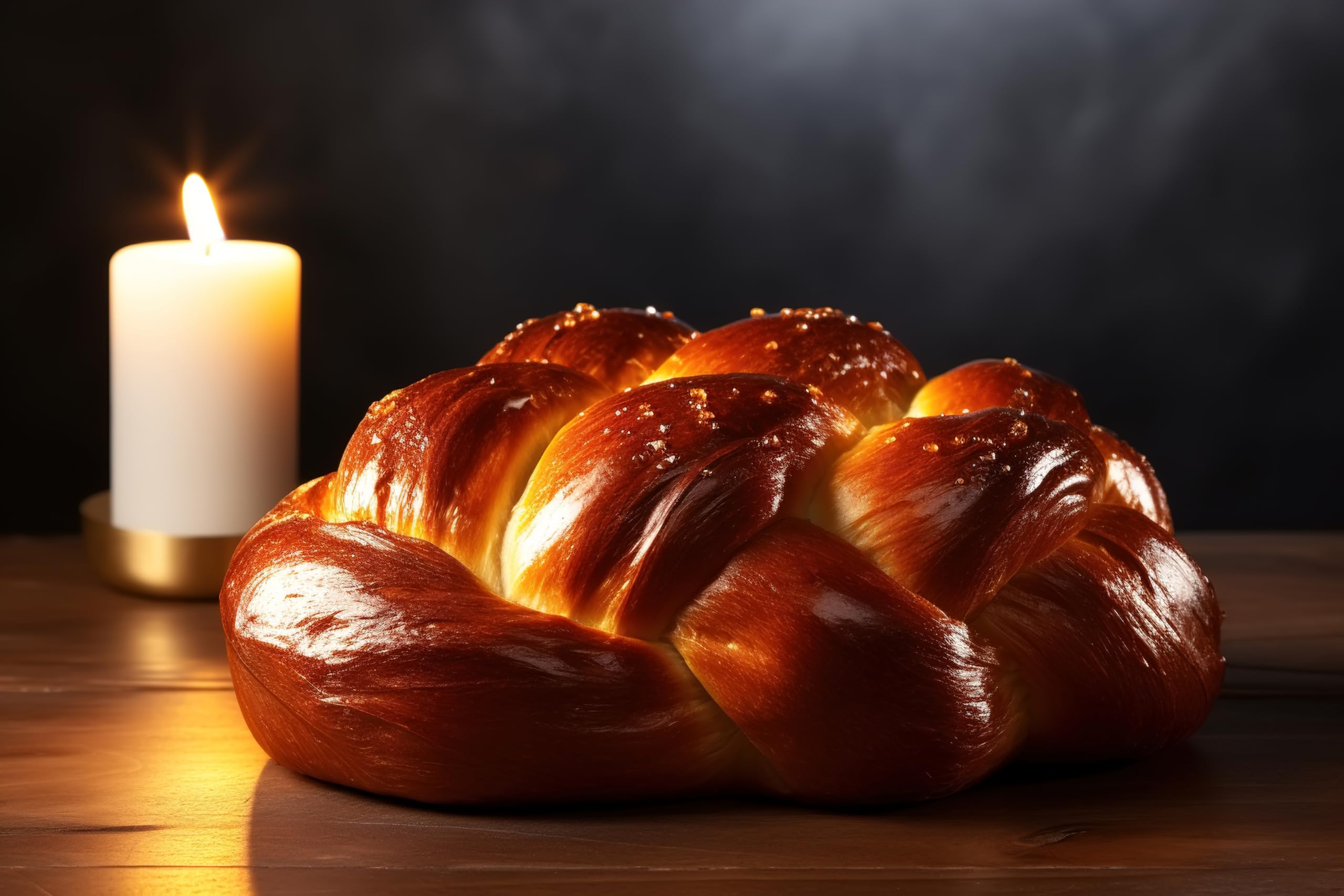 Fresh New York City Challah Bread - 2 Pack | Artisanal Kosher Jewish Egg Bread | Perfect for Shabbat, Holidays & Family Gatherings