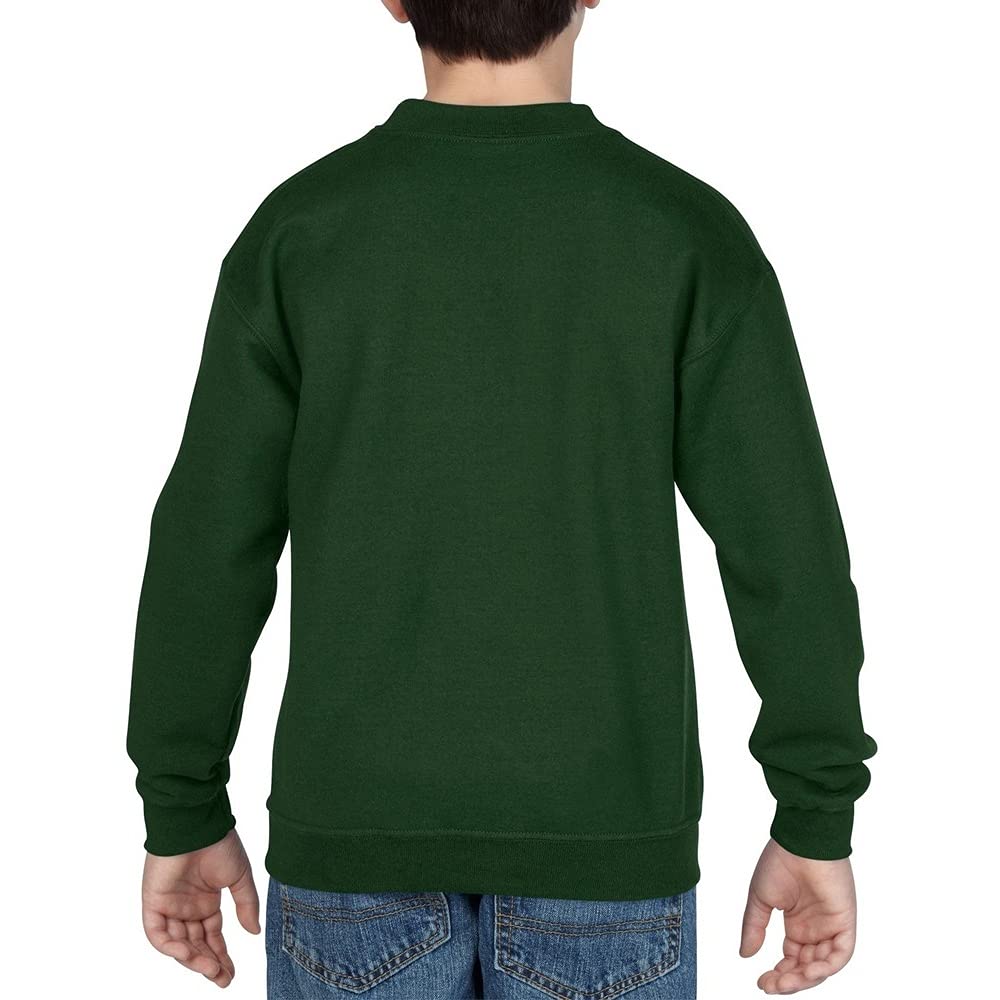 Gildan Boys Crewneck Sweatshirt 2-Pack - XS Safety Pink for School & Play