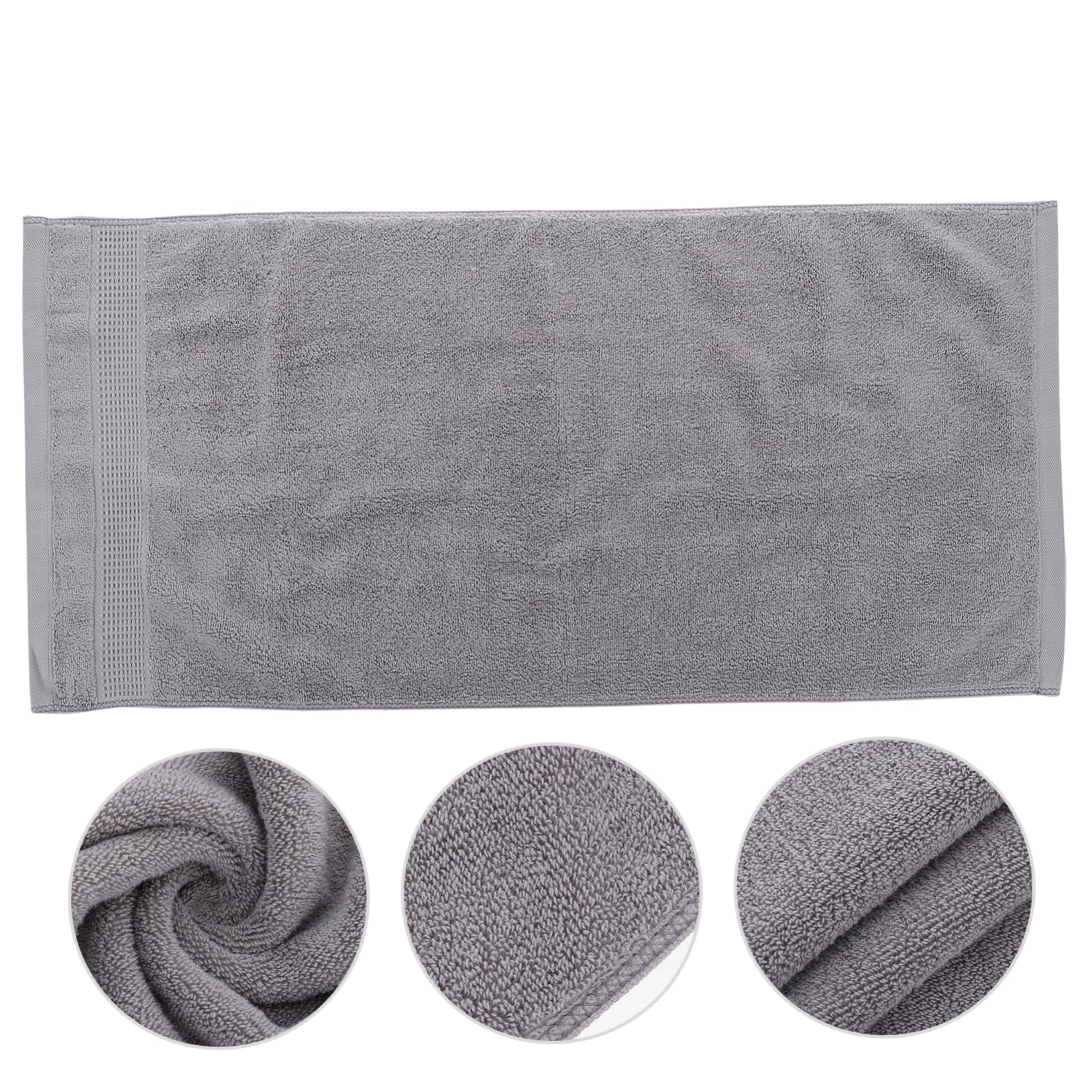 Premium Cotton Bath Towels Set - Soft & Absorbent Hemoton Household Towels for Bathroom, Gym, Kitchen & Face | Couples, Kids & Cleaning Use | Eco-Friendly Woven Cotton Washcloths & Round Basket