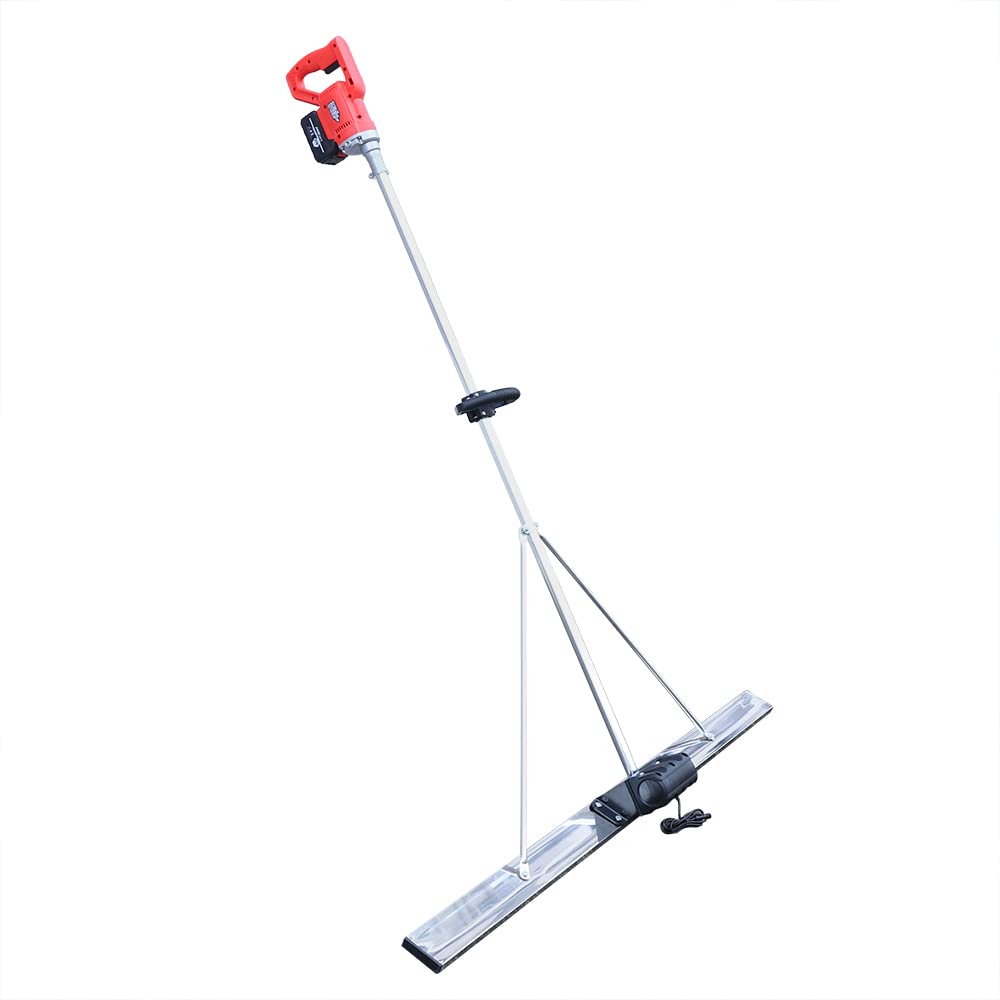 **YIYIBYUS Cordless Concrete Screed Finishing Tool - 4.92FT Stainless Steel Board, Vibratory Power Kit for Smooth Cement Surfaces - Perfect for Driveways, Patios & Floor Leveling**