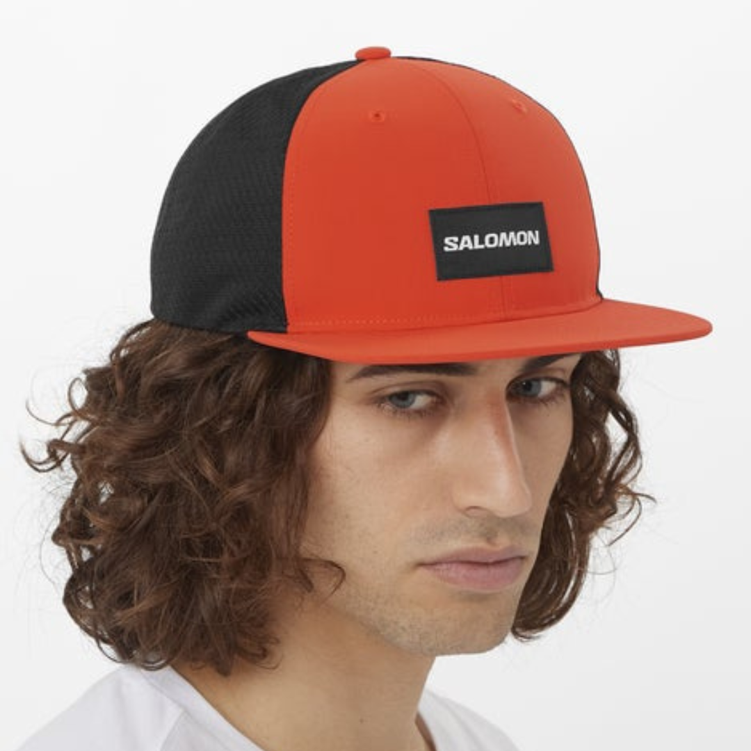 Salomon Unisex Trucker Flat Cap - Lightweight Adjustable Baseball Hat for Men & Women - Perfect for Hiking, Running, and Outdoor Adventures