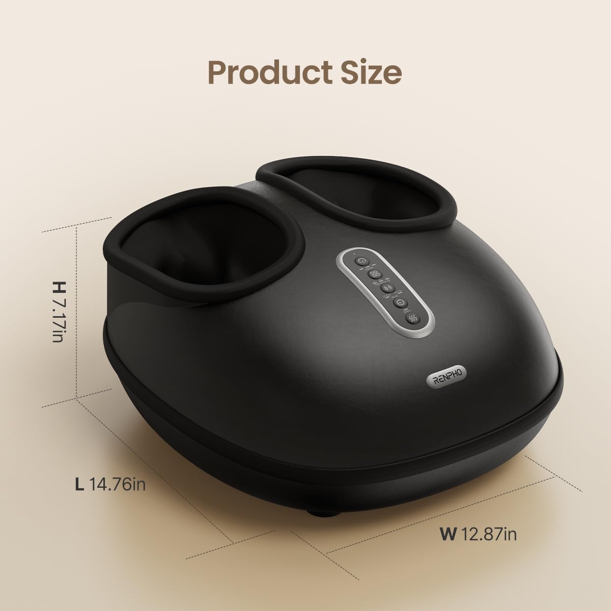 RENPHO Shiatsu Foot Massager with Heat - FSA HSA Eligible, Plantar Fasciitis & Neuropathy Pain Relief, Fits Up to Size 12 Feet - Perfect Mothers Day Gift for Women & Men - Ideal for Home Relaxation & Foot Care