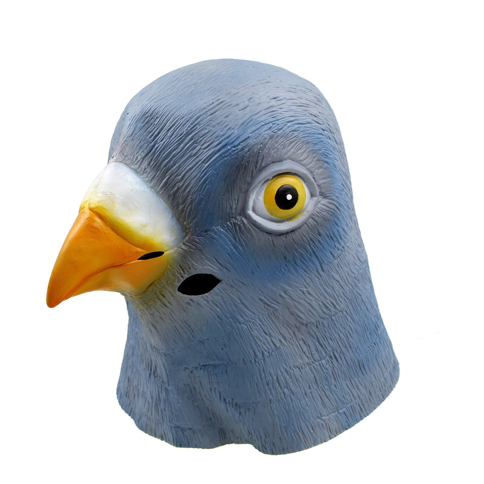 CreepyParty Latex Pigeon Mask - Realistic Bird Head Costume for Halloween, Cosplay & Costume Parties | Funny Animal Mask for Pranks, Festivals & Themed Events