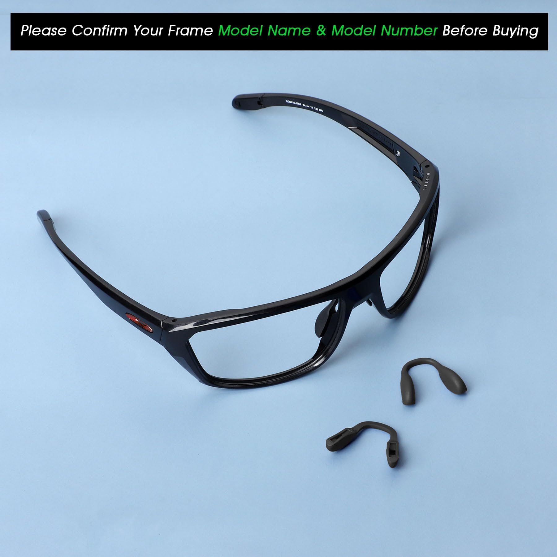 Acefrog Upgraded 2-Piece Anti-Slip Nose Pads Replacement for Oakley Split Shot OO9416, Crossrange OO9371, Targetline OO9397 OO9398 Sunglasses - Push-in Design for Secure Fit During Sports & Outdoor Activities