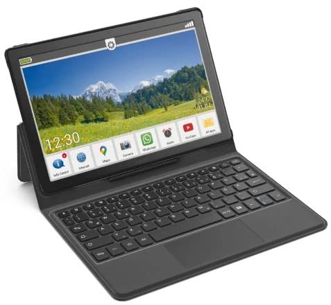 Emporia 32GB 4G Tablet Bundle - Black | Fast Performance Android Tablet with Expandable Storage | Perfect for Work, Travel & Entertainment