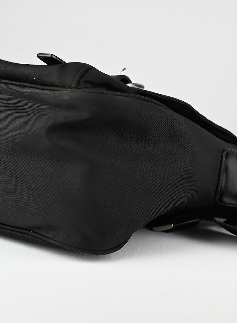 Prada Black Nylon Shoulder Bag for Women - Stylish & Durable Office Work Tote for Business & Travel
