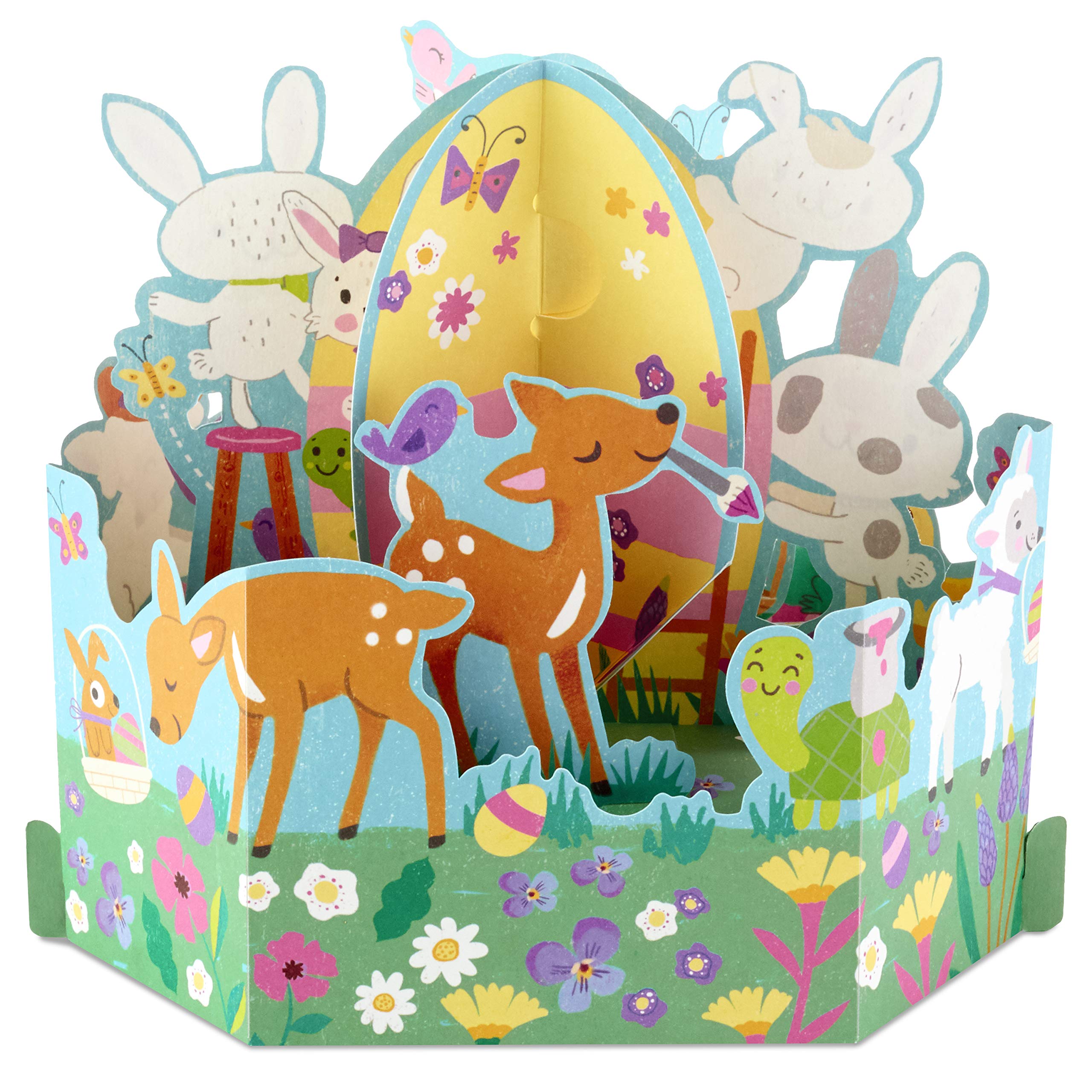 Hallmark Pop Up Easter Card with Displayable Woodland Creatures - Perfect for Easter Greetings, Spring Decor & Gift Giving