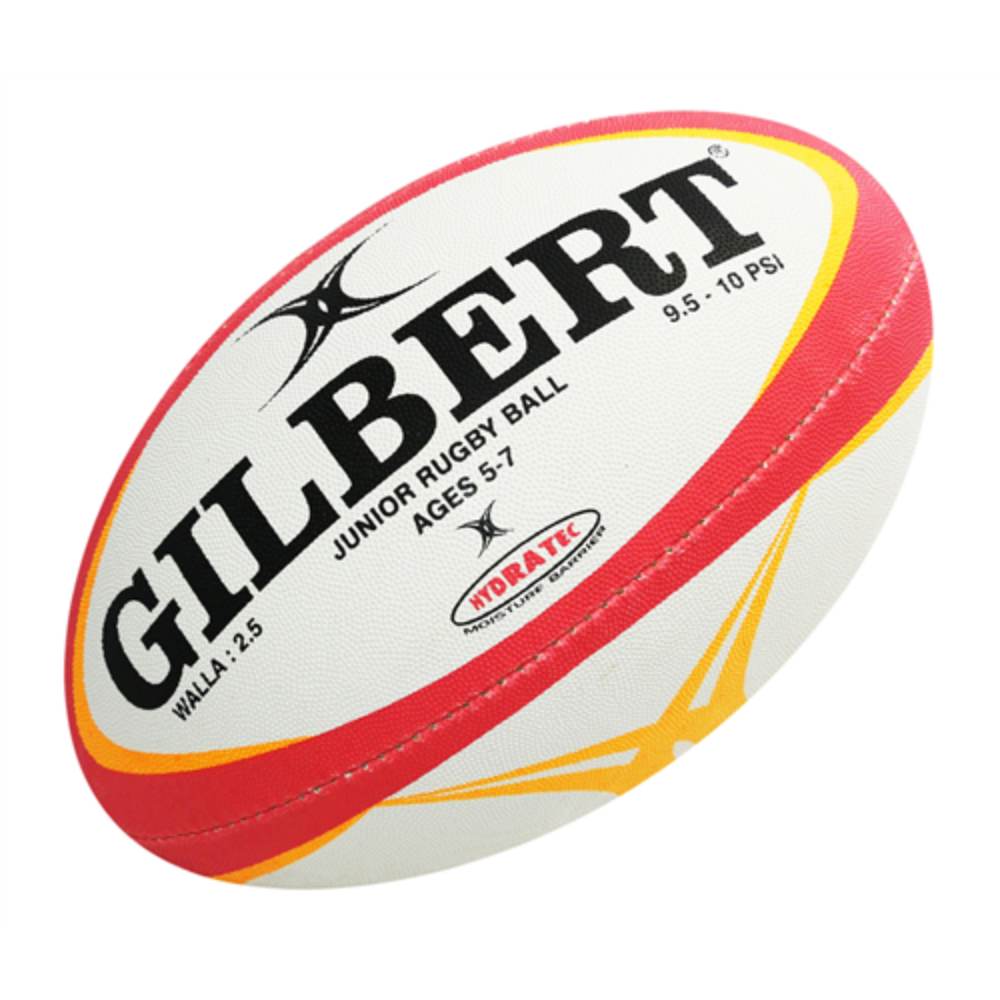 Gilbert Junior Match Rugby Balls - Official Size 4 for Youth & Kids Training - Perfect for School, Club, and Competitive Rugby Games