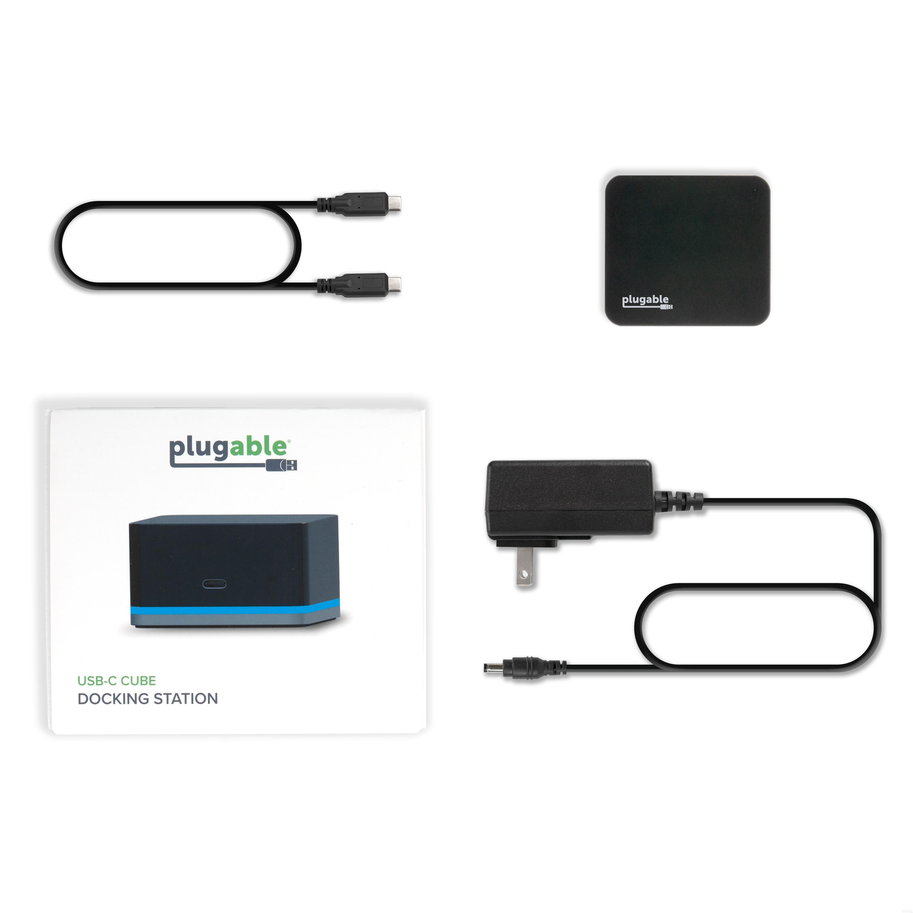 Plugable USB C Phone Docking Station with 15W Fast Charging - Dual Monitor Support for MacBook & Windows Laptops - Perfect for Home Office & Remote Work Setup