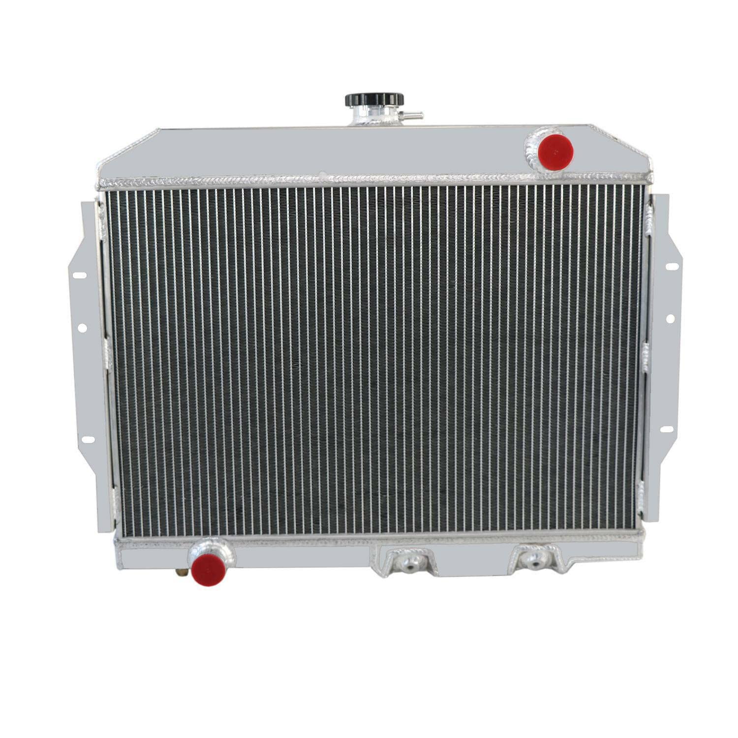 High-Performance 3-Row Aluminum Radiator for 1958-1974 AMC Rambler/Javelin AMX/SST/DPL V8 - Includes Electric Shroud Fan & Relay Kit - Perfect for Classic Car Restoration & Hot Rod Upgrades