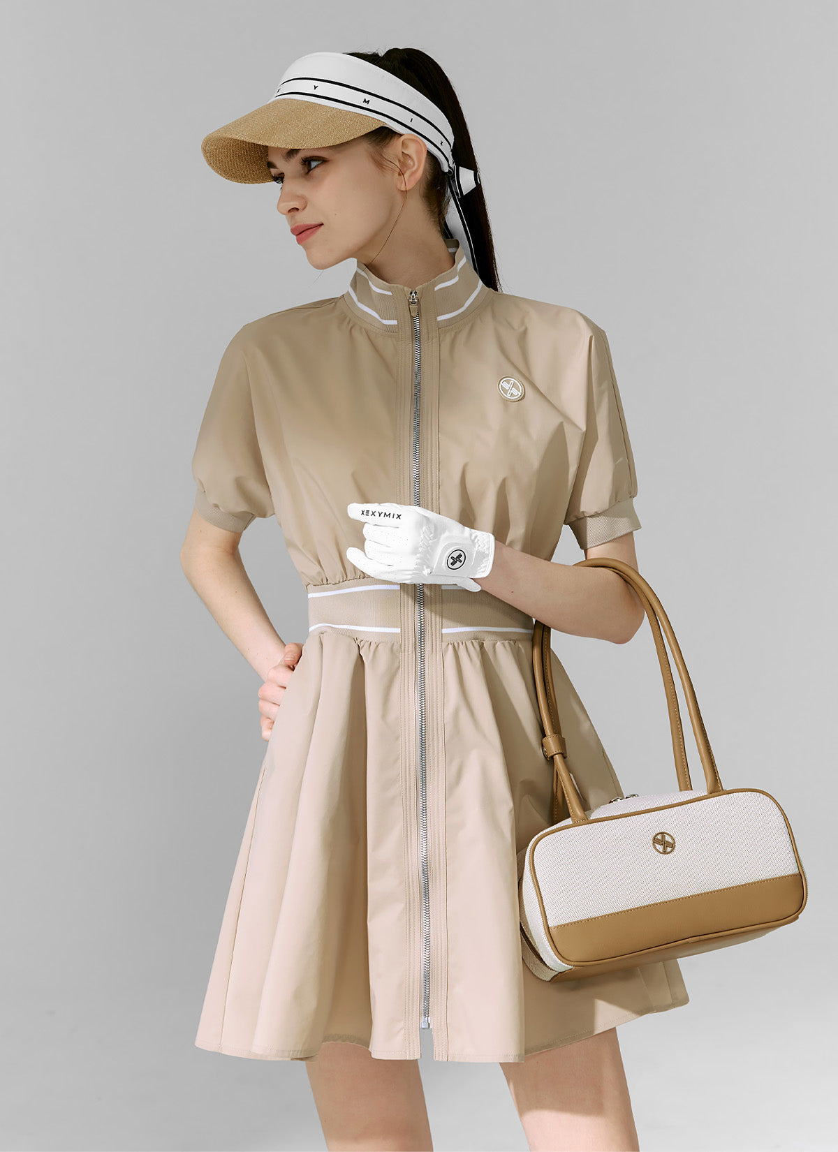 LayerShield Dolman Zip Up Dress for Women - Stylish & Comfortable Long Sleeve Tunic Dress for Casual Wear, Office & Date Night