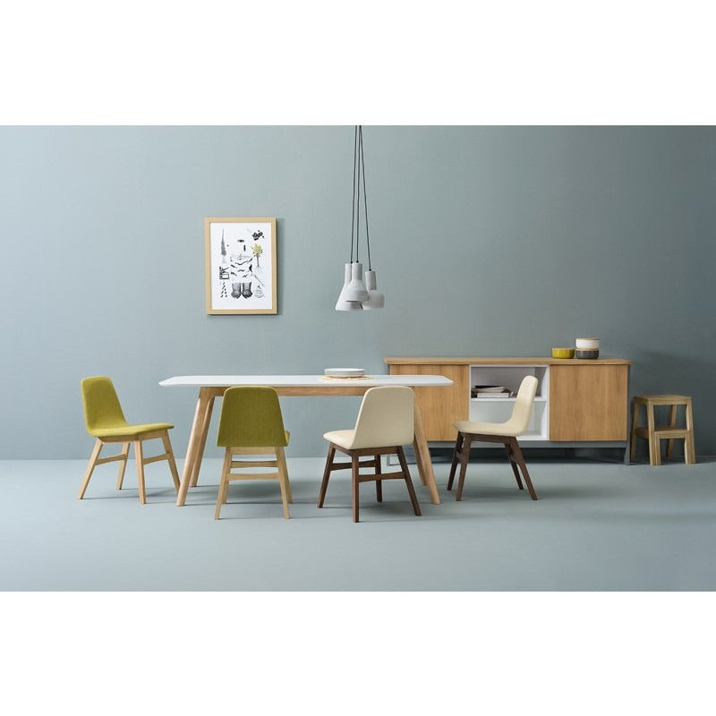JARVY 186cm Sideboard Buffet Cabinet - Natural & Grey Finish for Dining Room, Living Room, or Entryway Storage