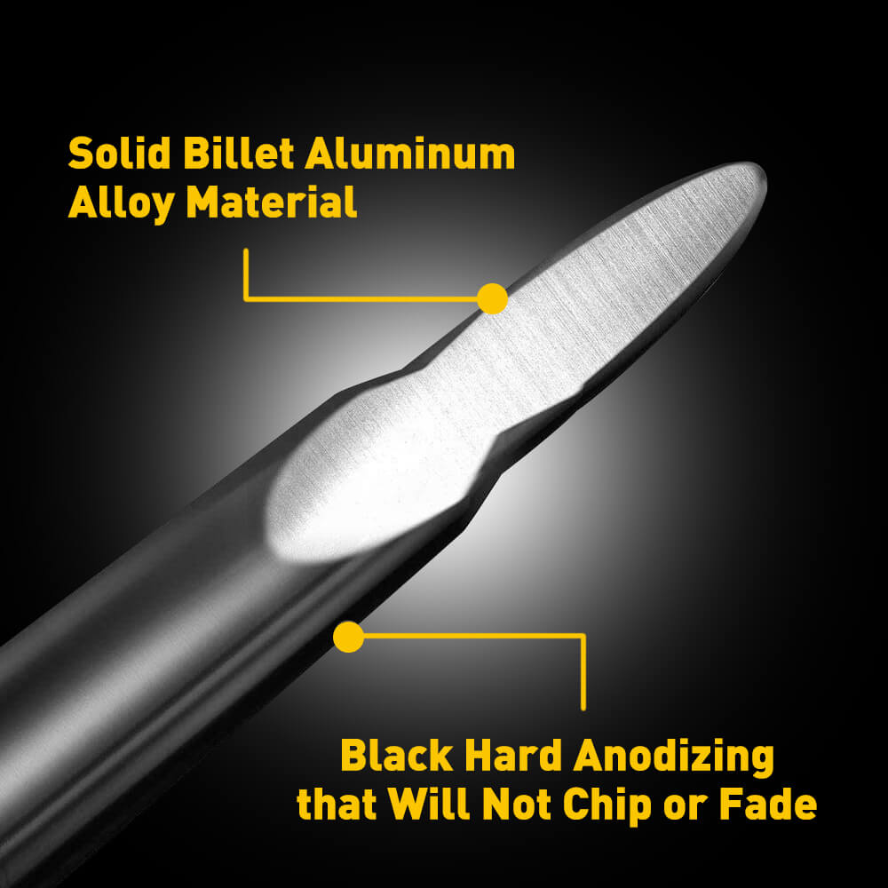 Universal Aluminum Bullet Antenna - High Performance AM/FM Car Antenna for Trucks, SUVs & Classic Cars | Durable & Weatherproof Design for Enhanced Radio Reception